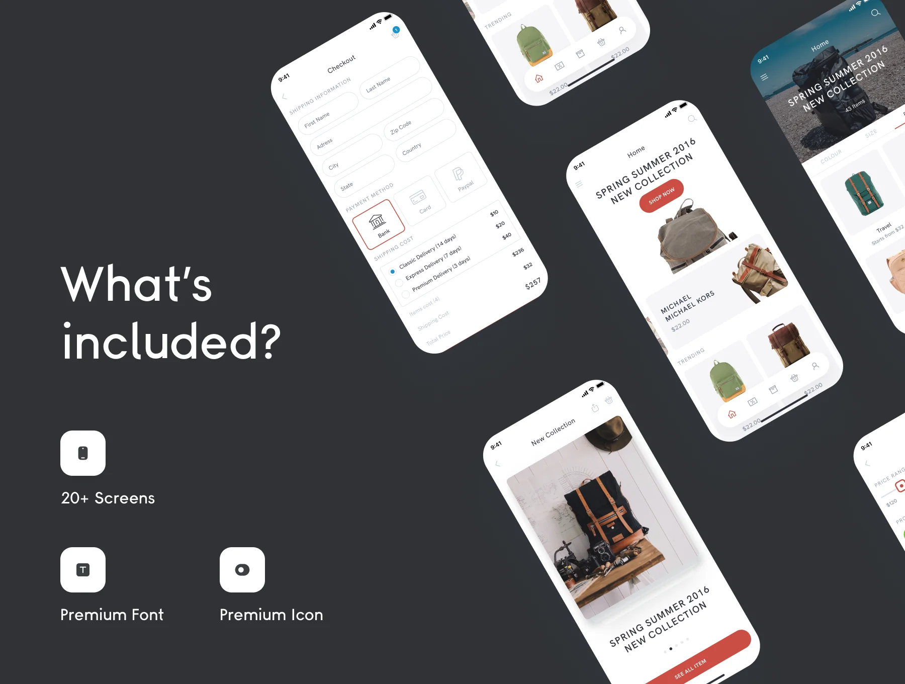 Baeg Ecommerce app ui kit for IOS 6