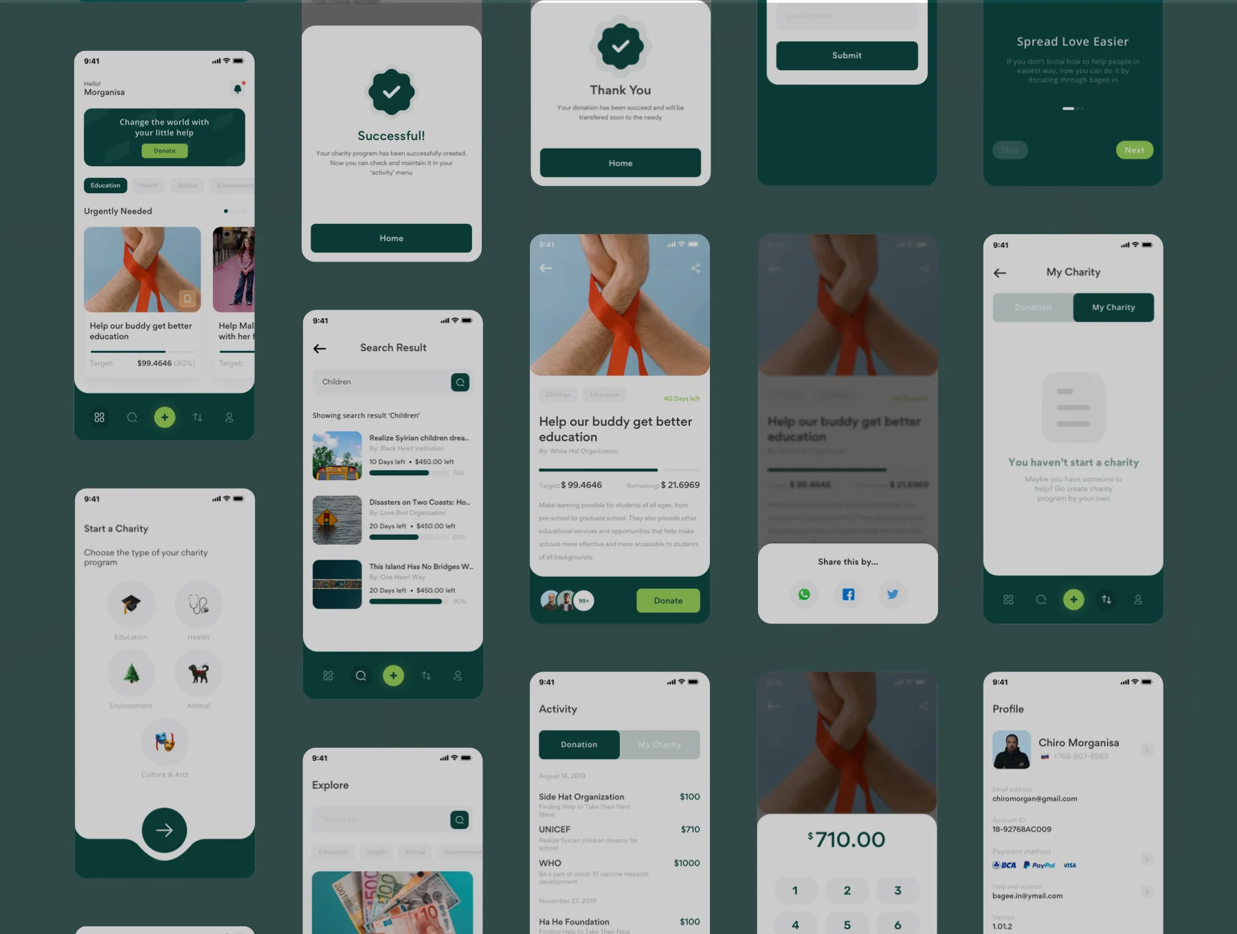 Bageein - Charity UI KIT 5