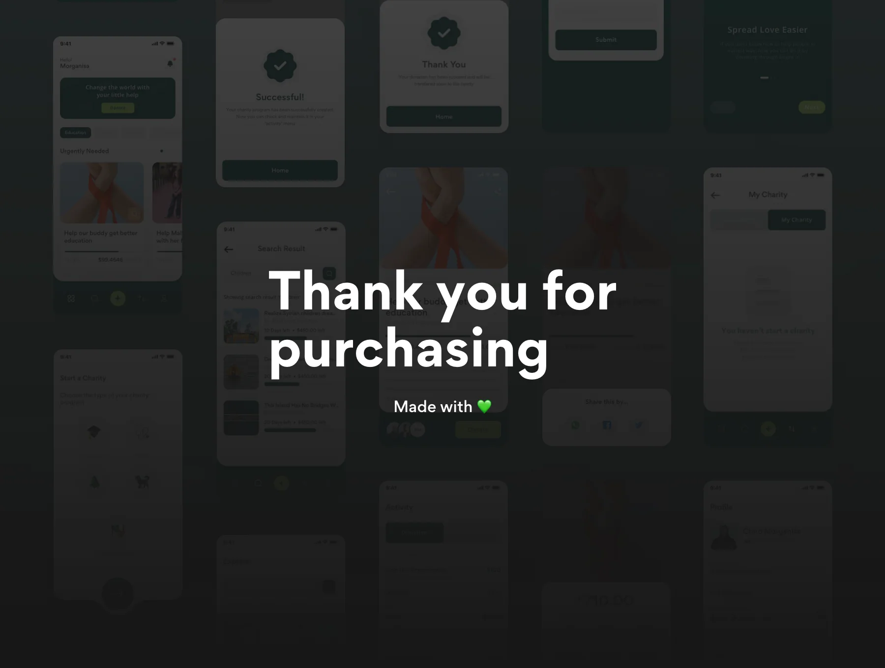 Bageein - Charity UI KIT 6