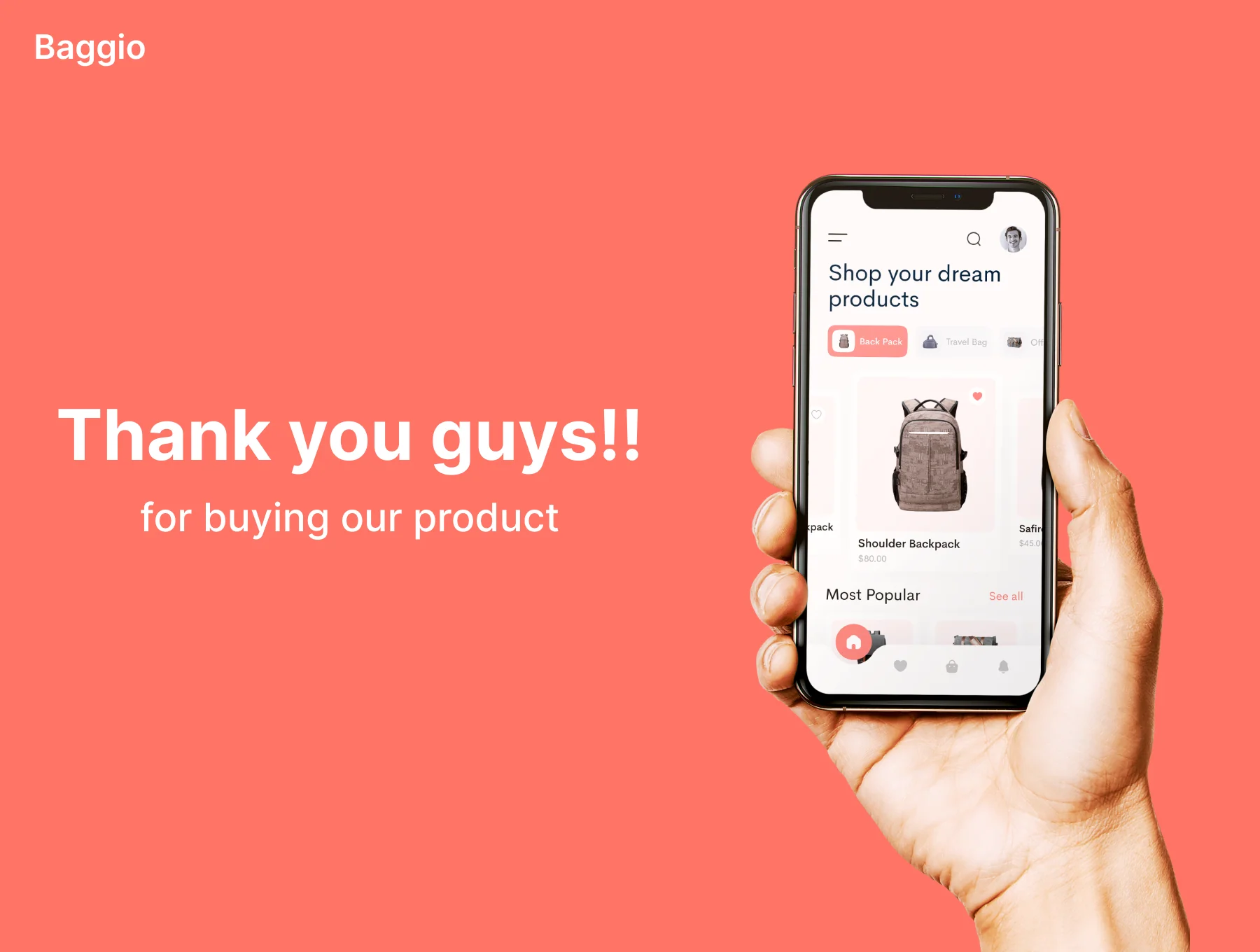 Baggio - Bag Store App UI Kit 6