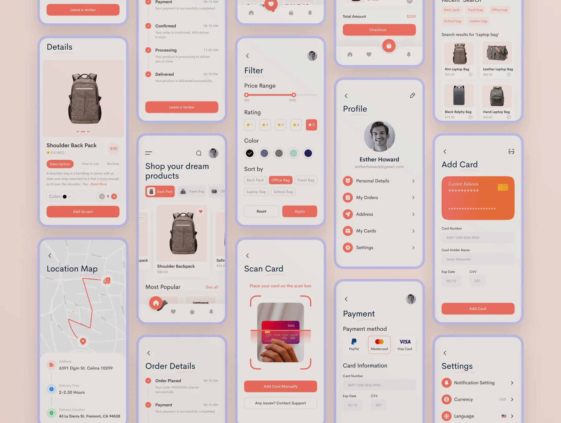 Baggio - Bag Store Mobile App UI Kit 3