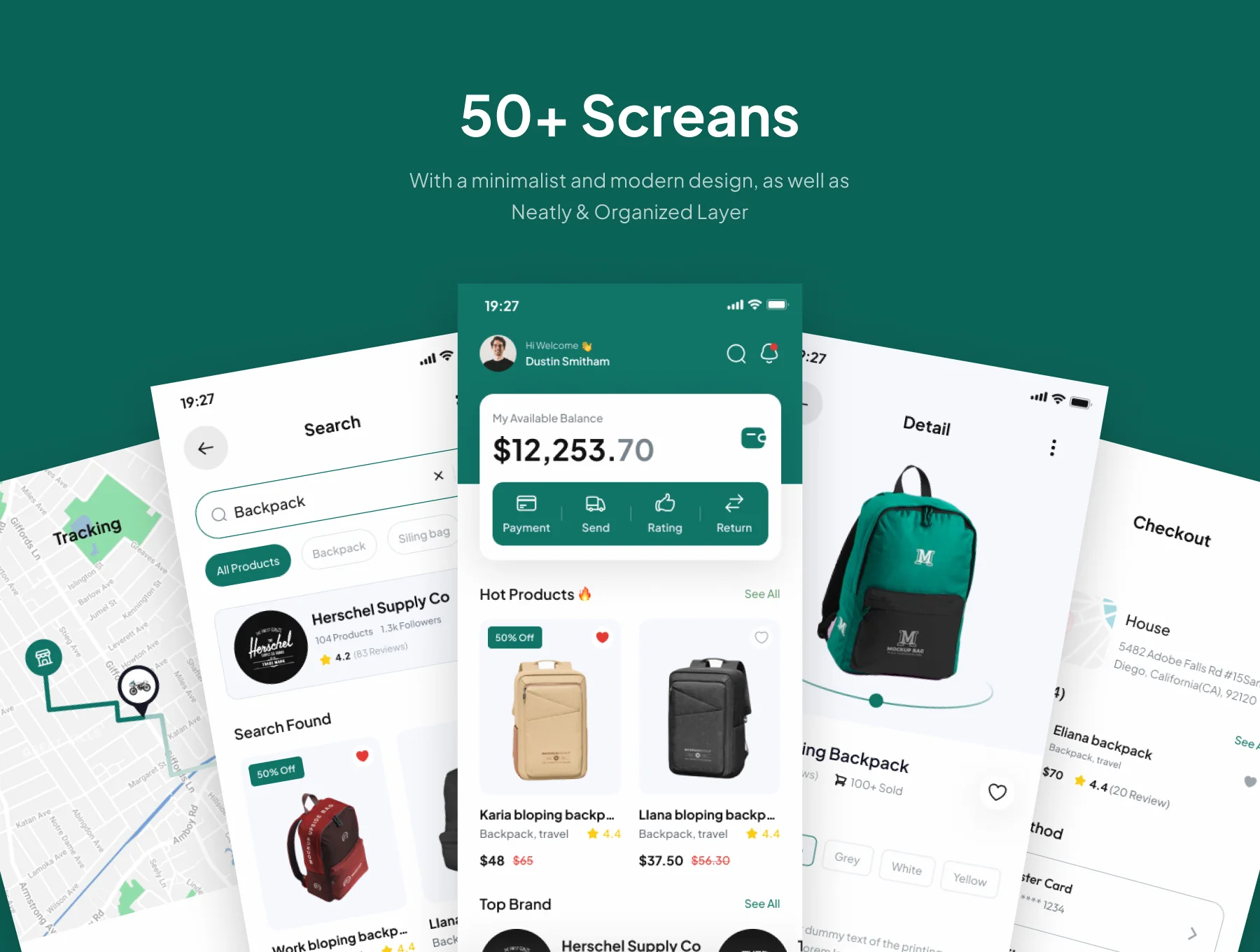 Bagify - Bag Shop E-Commerce Mobile App UI Kits 4