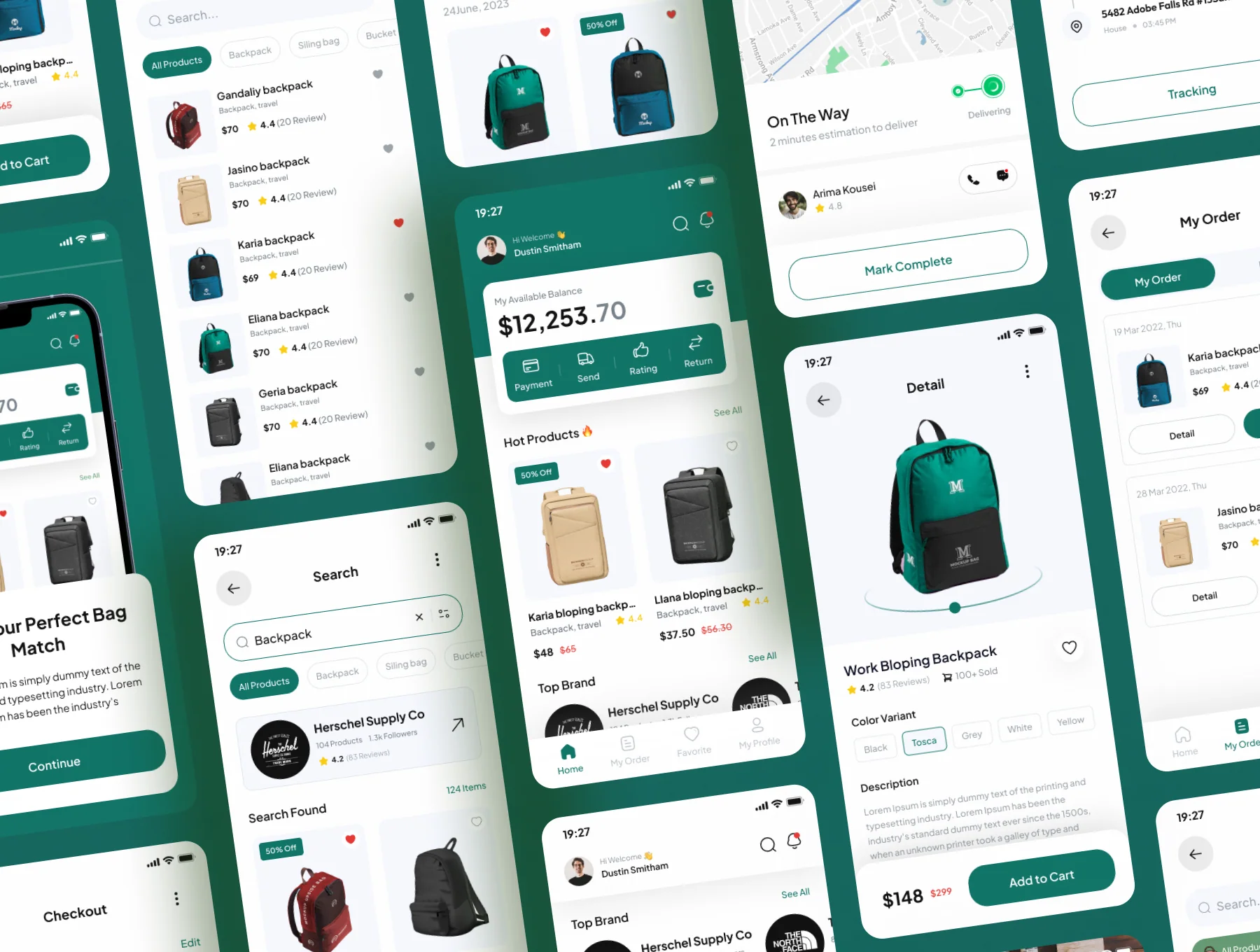 Bagify - Bag Shop E-Commerce Mobile App UI Kits 5