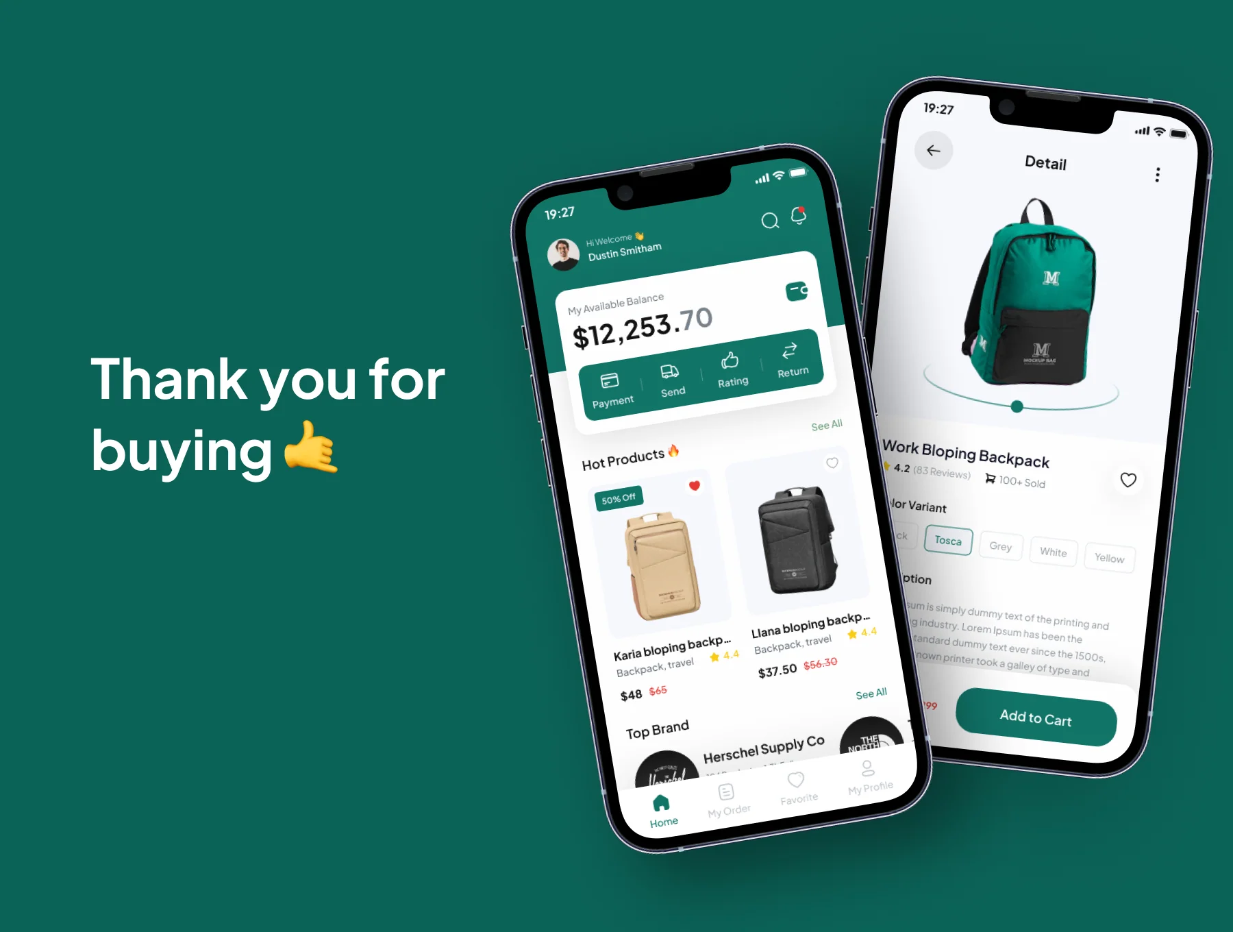 Bagify - Bag Shop E-Commerce Mobile App UI Kits 6