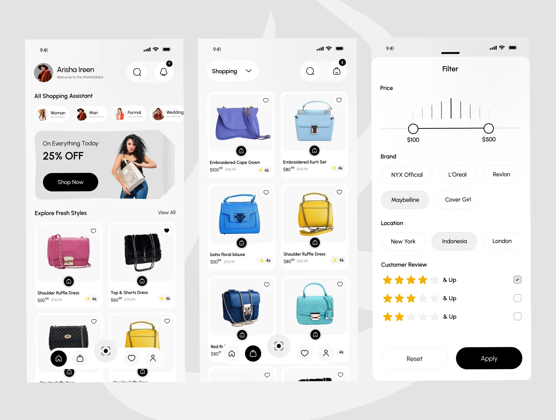 Bagify - Ecommerce Bag Shop App Design UI Kit 3