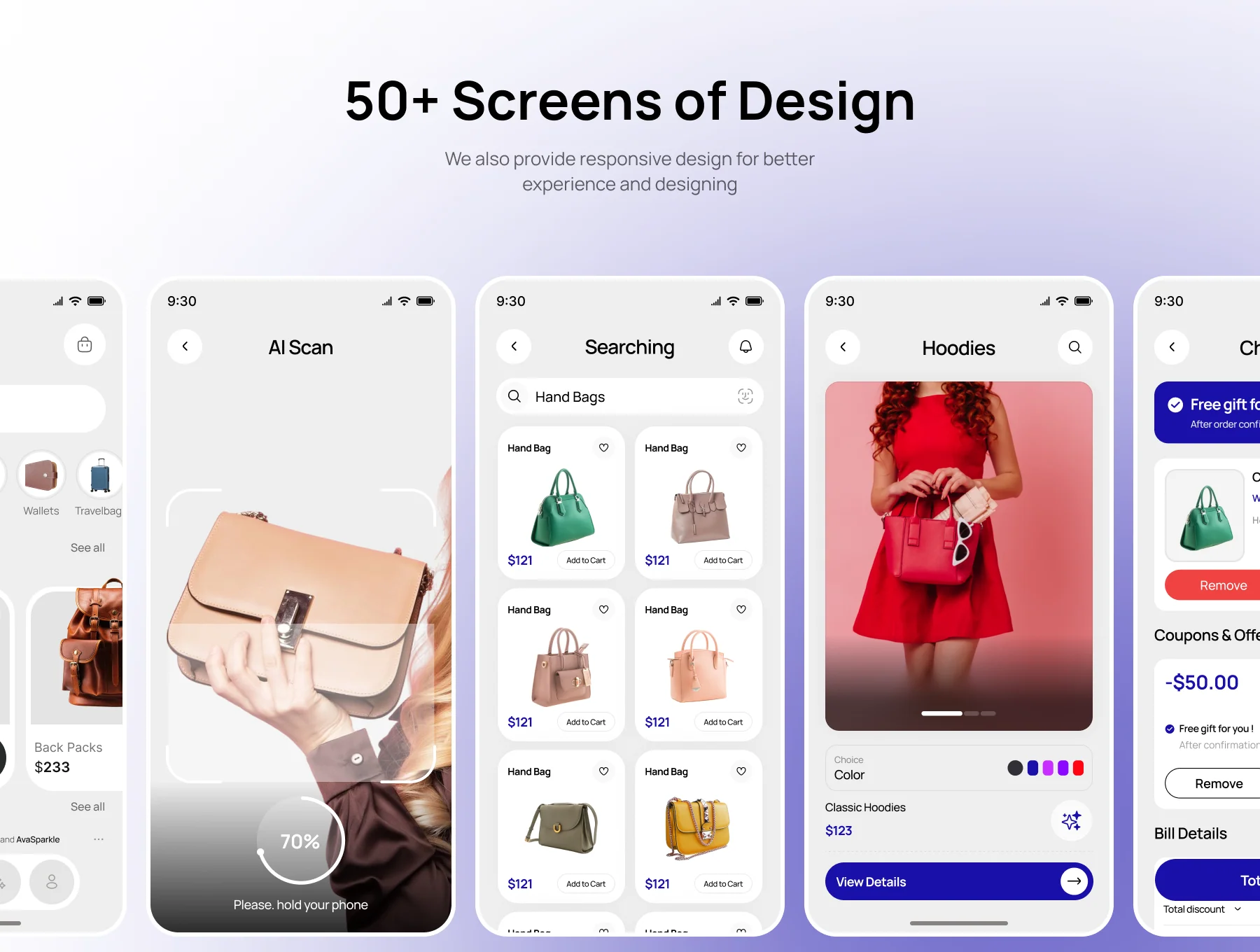 Bagista – Bag Shopping Mobile App UI Kit 3