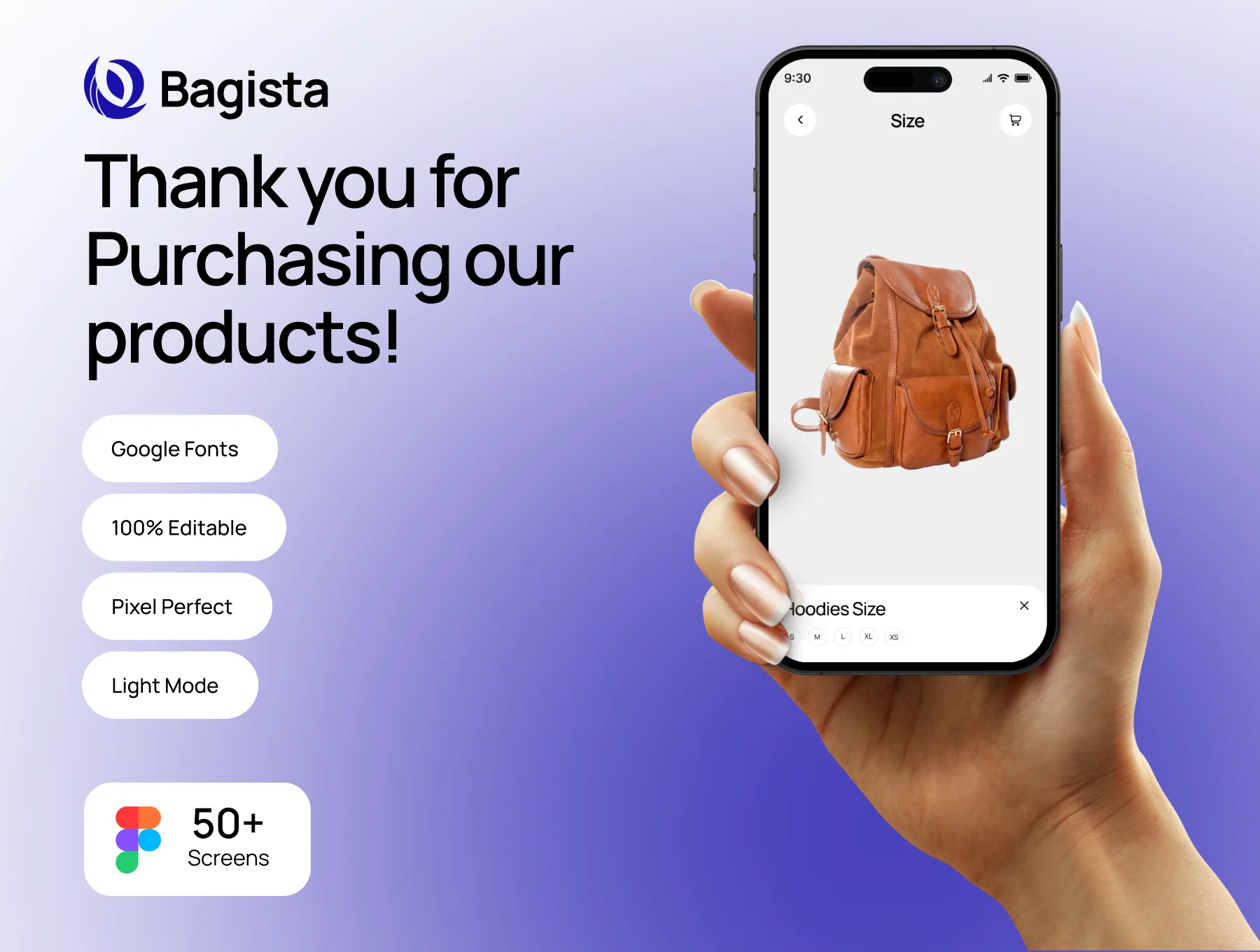 Bagista – Bag Shopping Mobile App UI Kit 6