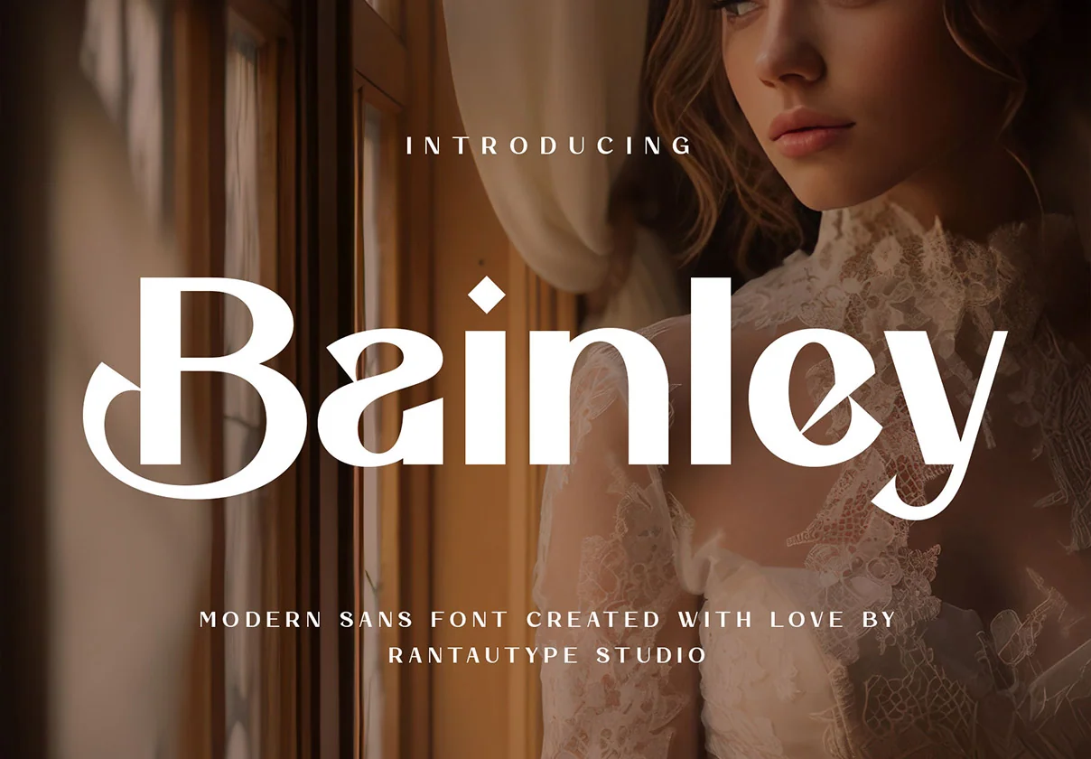 Bainley Modern Feminine Typeface