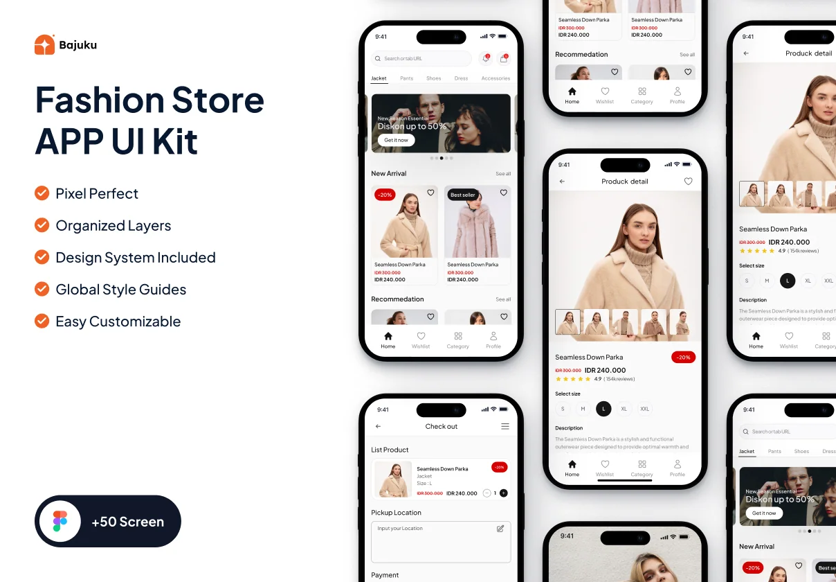 Bajuku - Fashion Store UI Kit