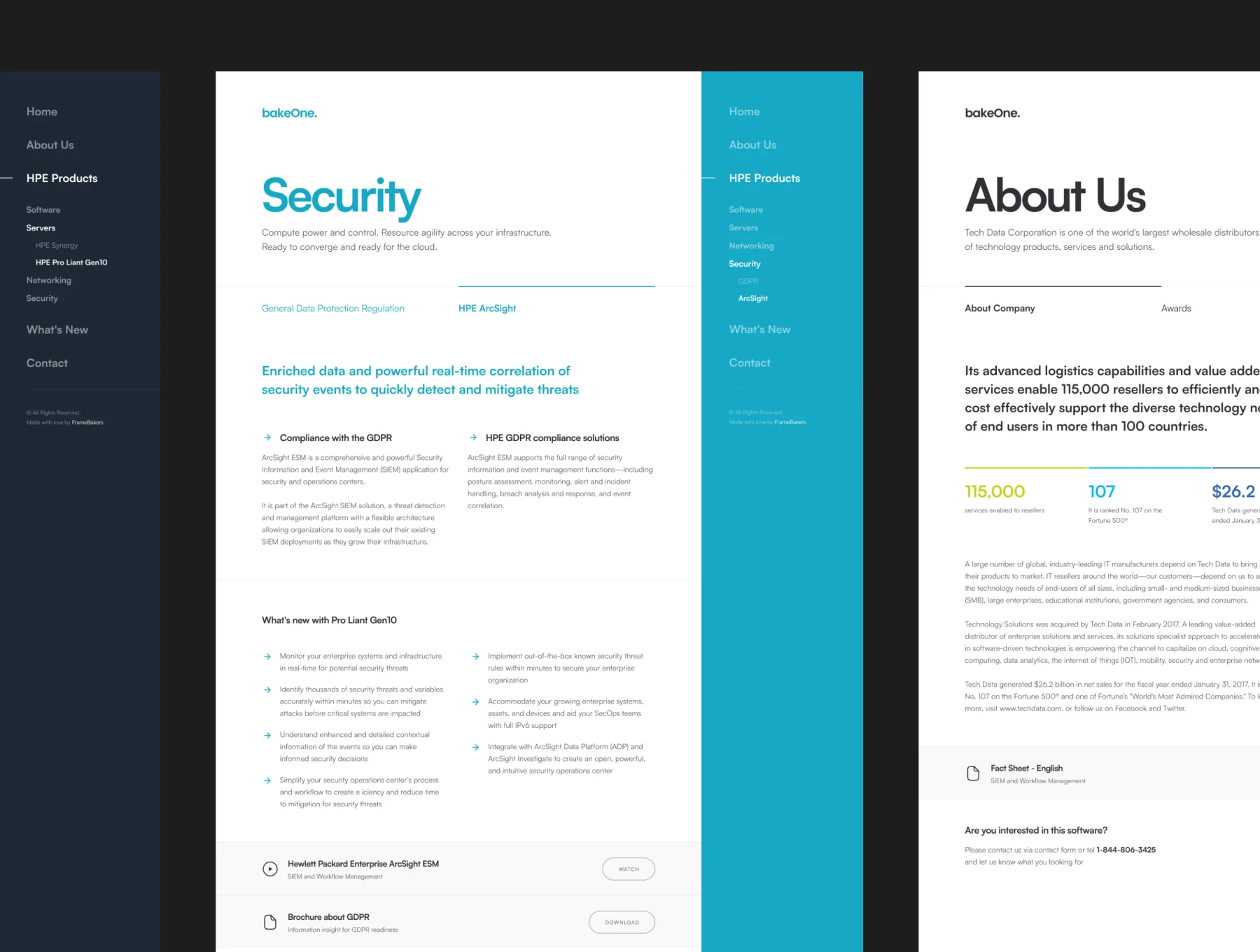 BakeOne — Modern Business & Tech Template 3