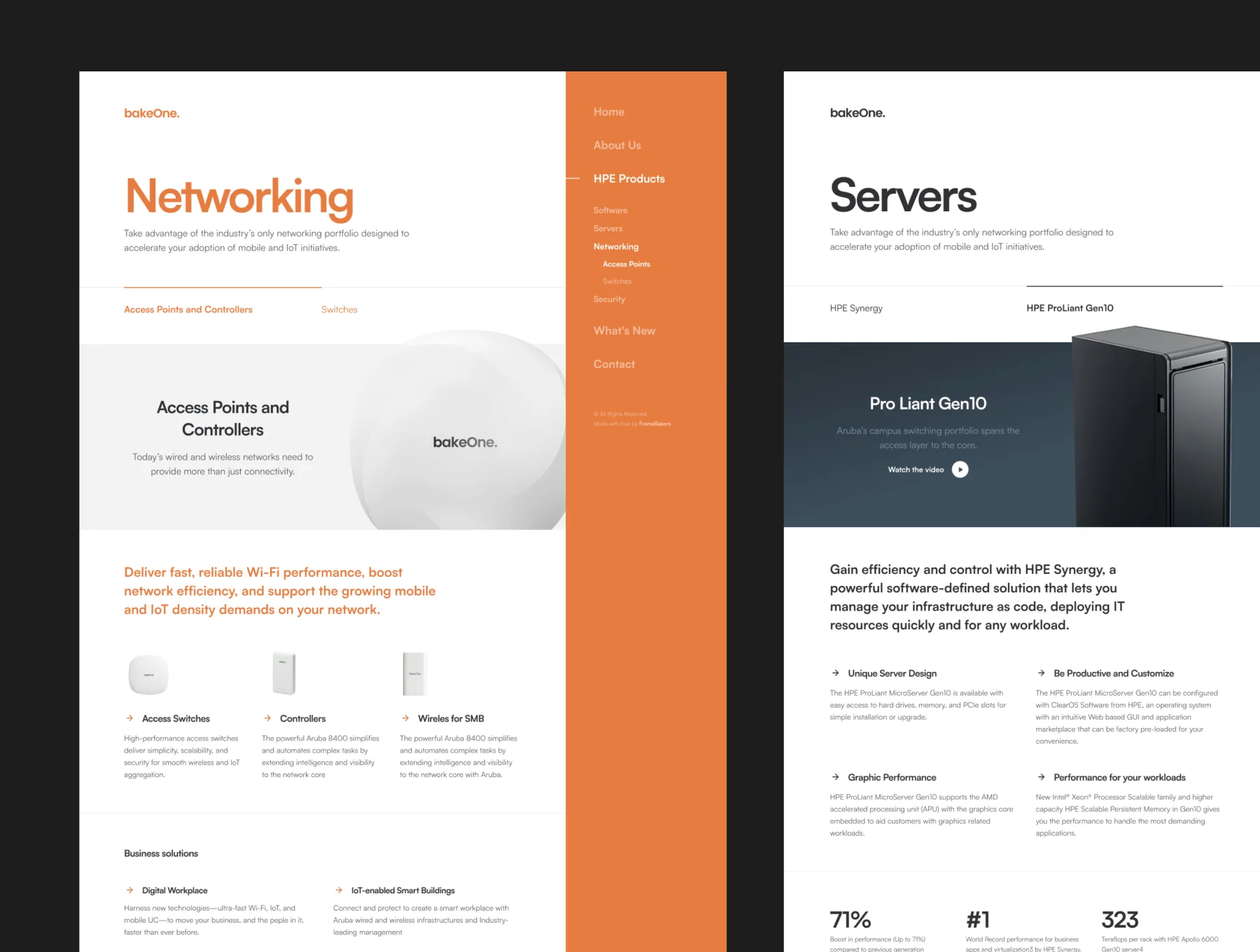 BakeOne — Modern Business & Tech Template 4