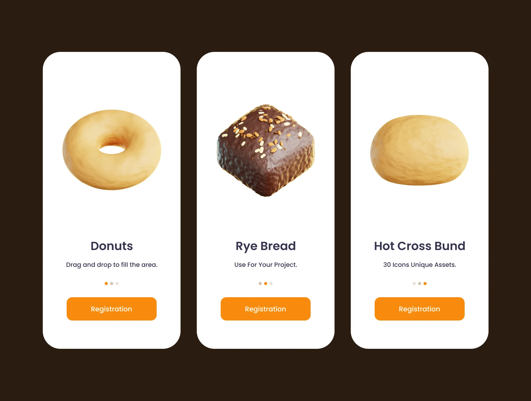 Bakeware & Breads 3D Illustration Pack 3