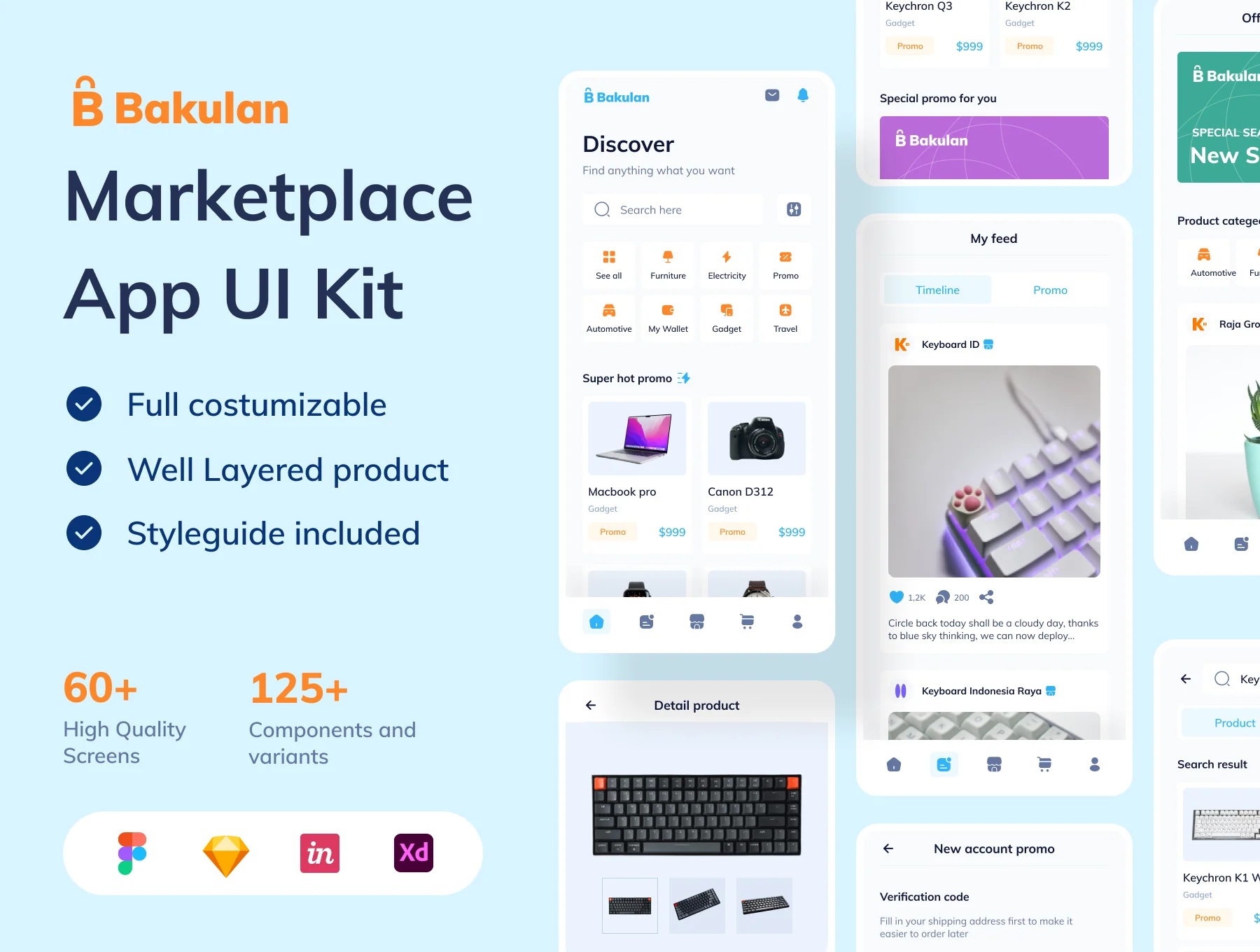 Bakulan - Ecommerce Mobile Apps UI KIT