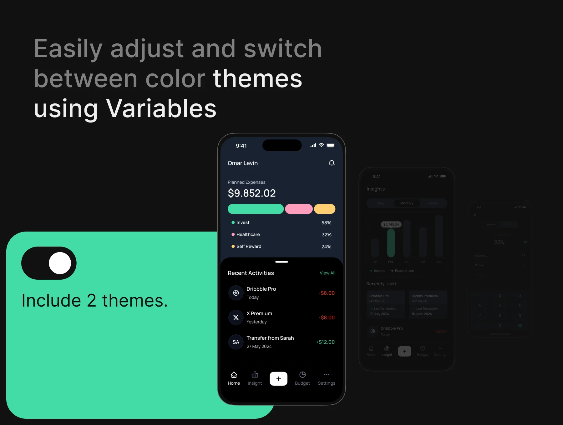 BalancePro - Personal Spending Tracker App UI kit 2