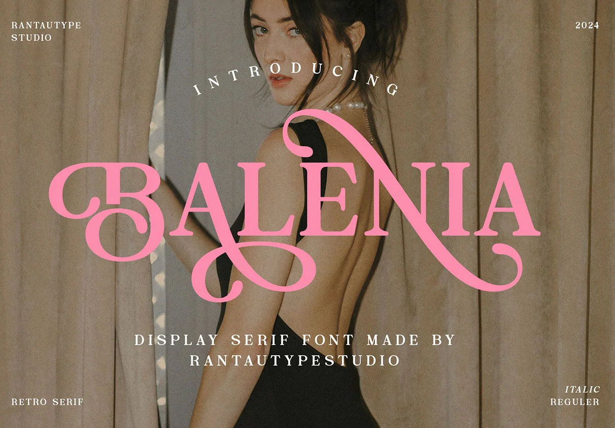 Balenia Retro Display Serif Font