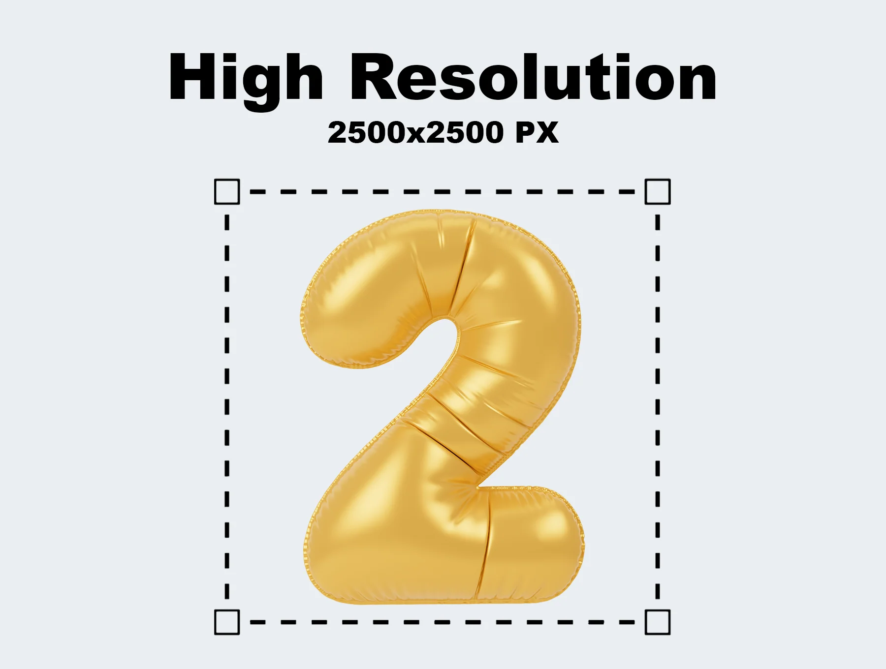 Balloon Numbers 3D Icon Pack 3