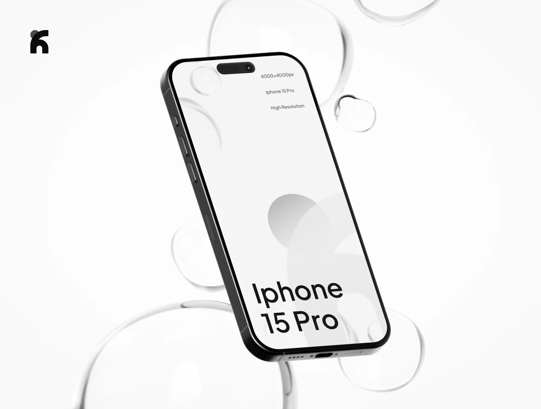 Balo - iPhone 15 Pro Glassy Mockup 4