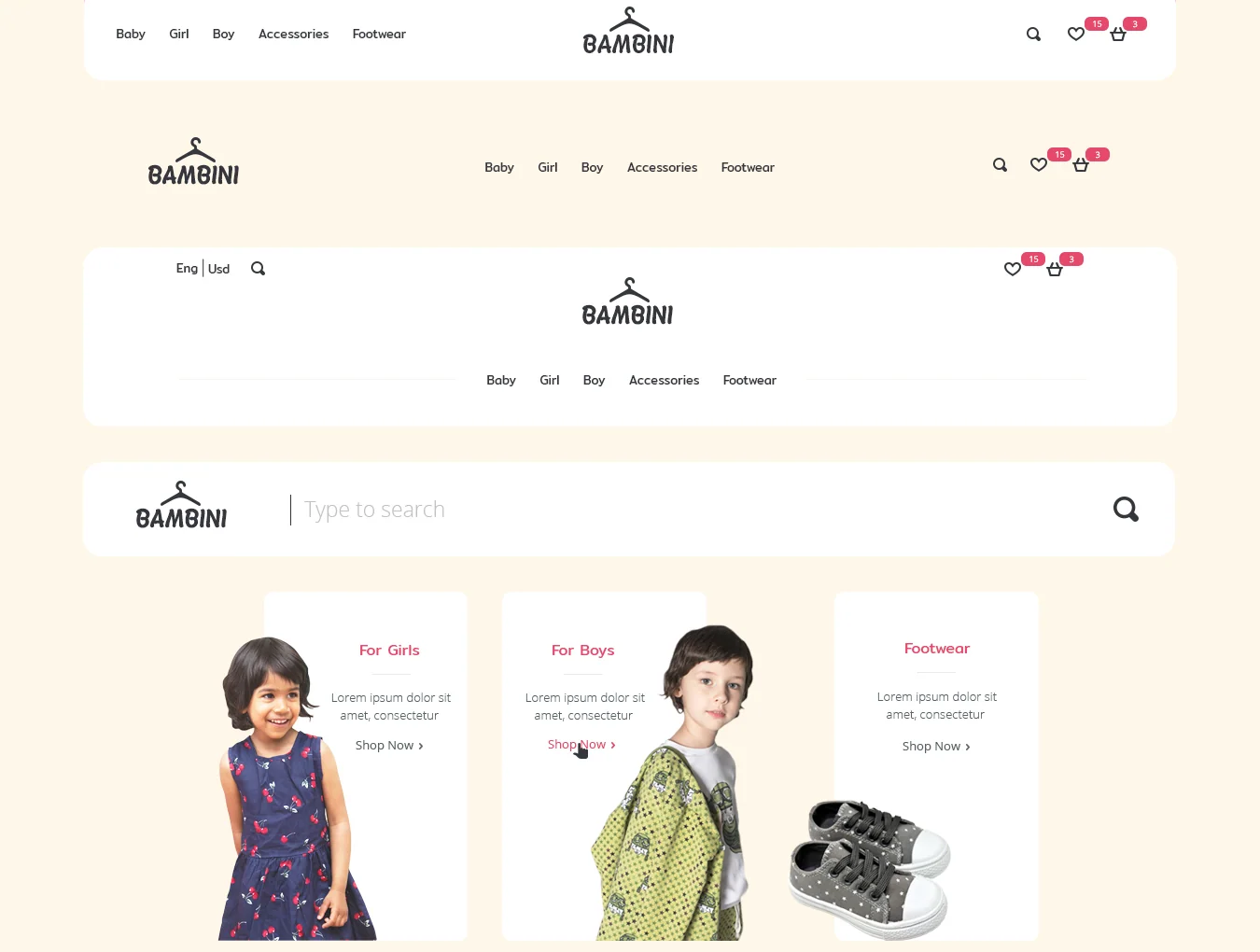 Bambini Web UI Kit 2