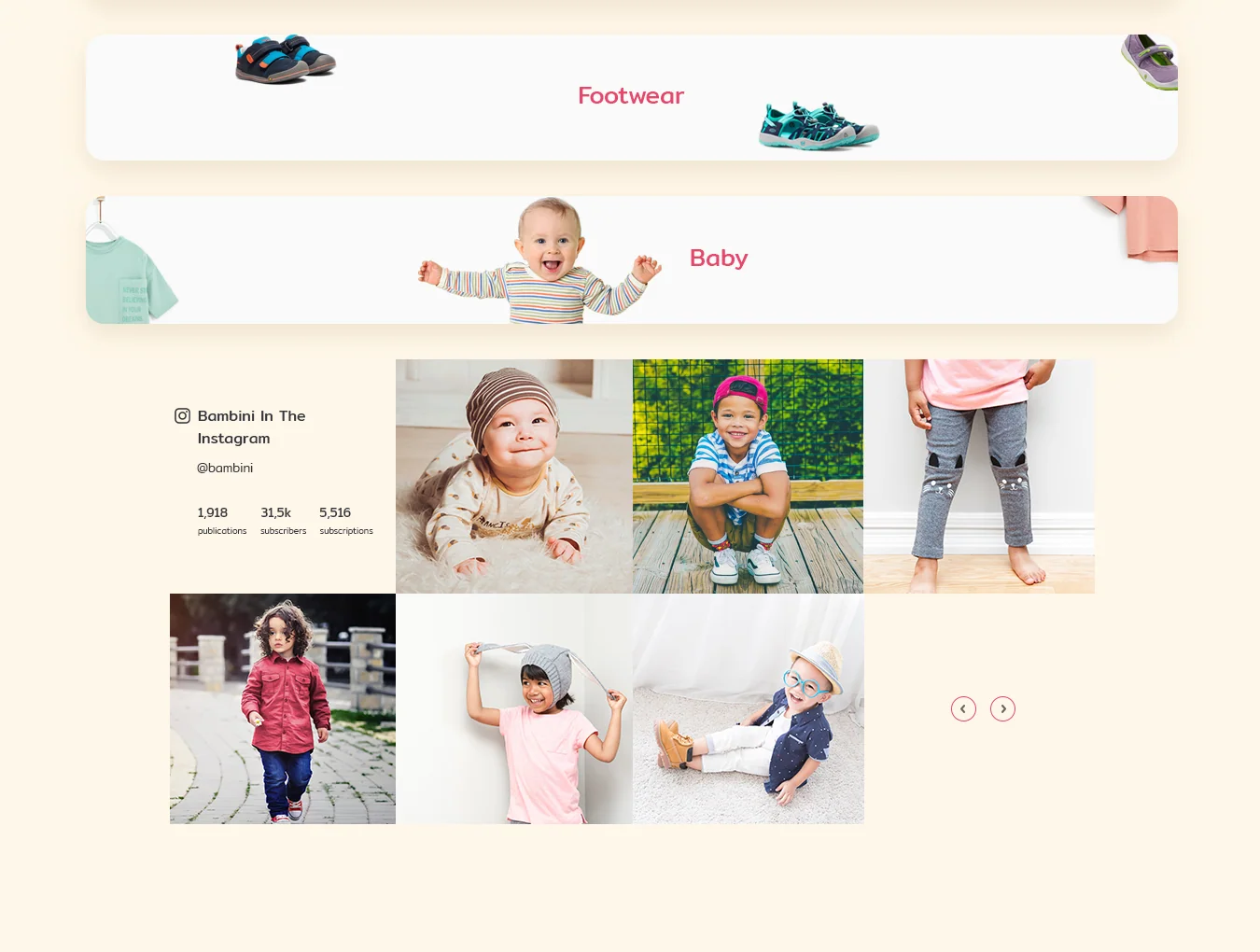 Bambini Web UI Kit 4