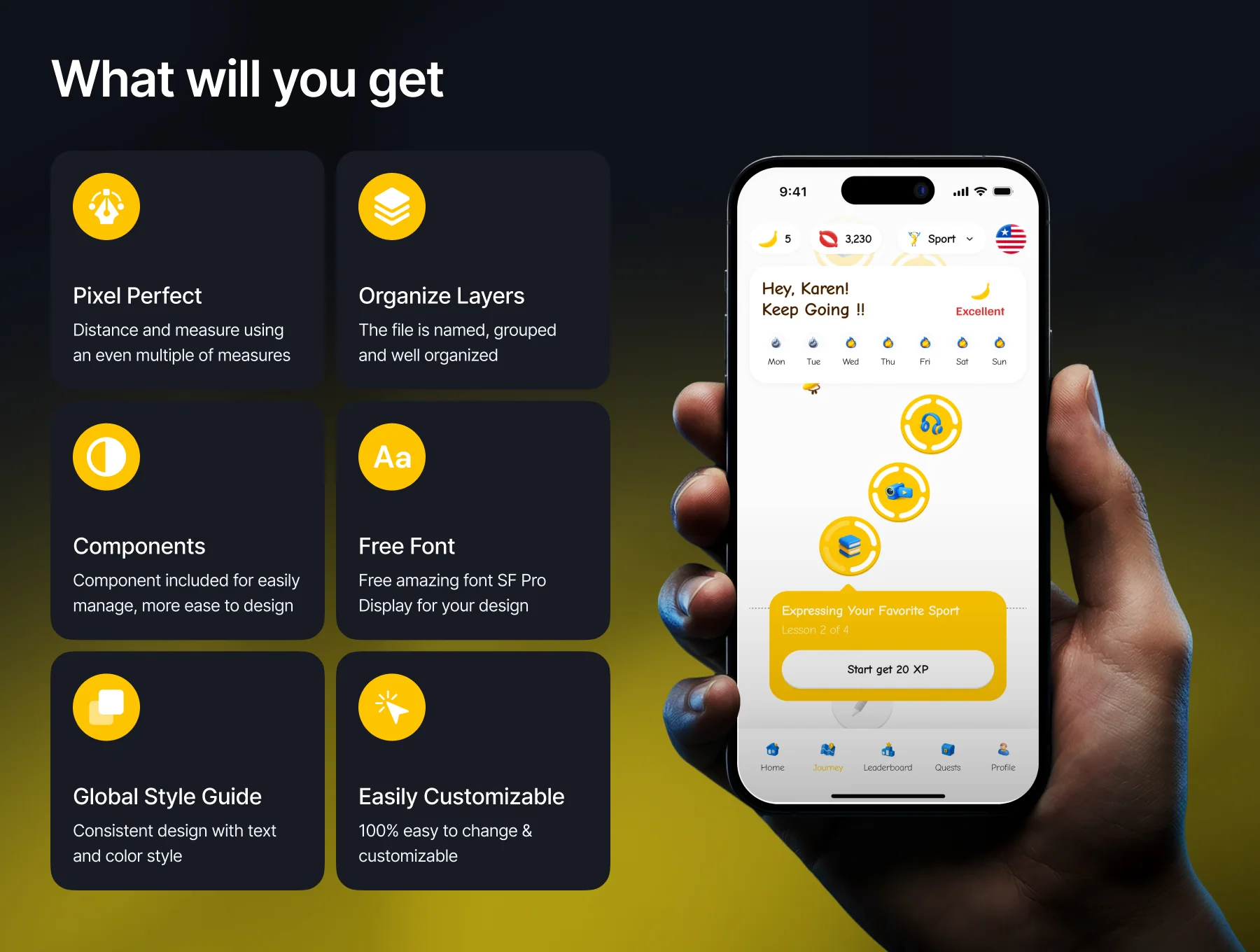 Banano - Language Learning App UI Kit 2