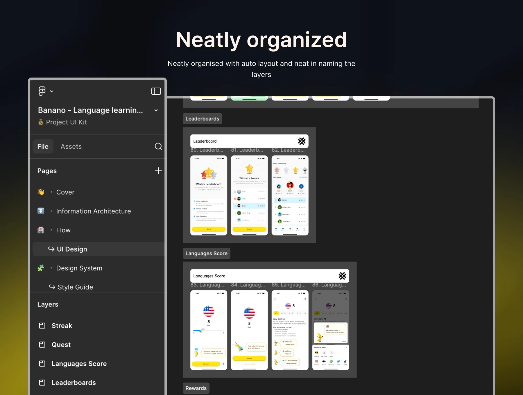 Banano - Language Learning App UI Kit 3