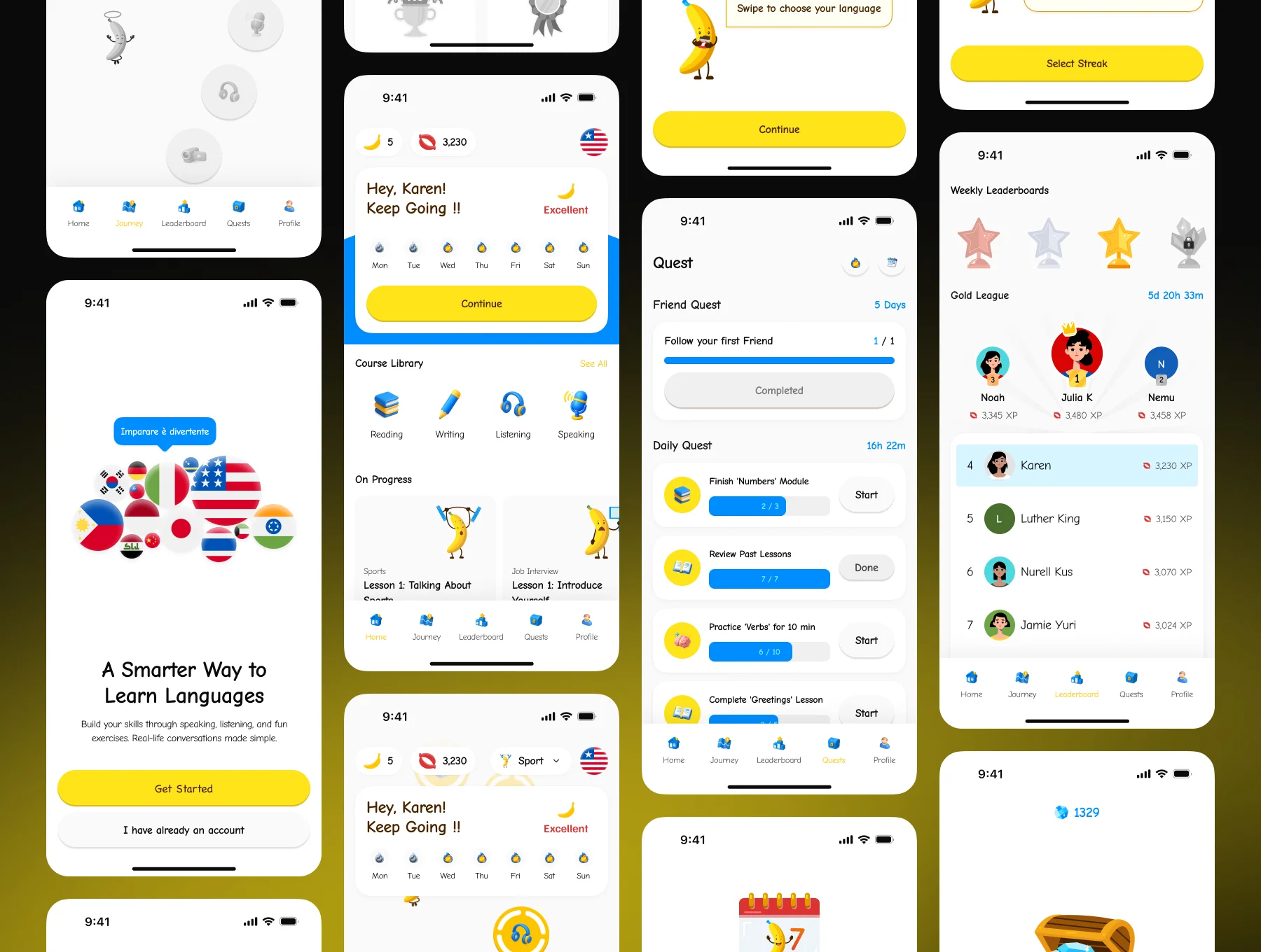 Banano - Language Learning App UI Kit 6