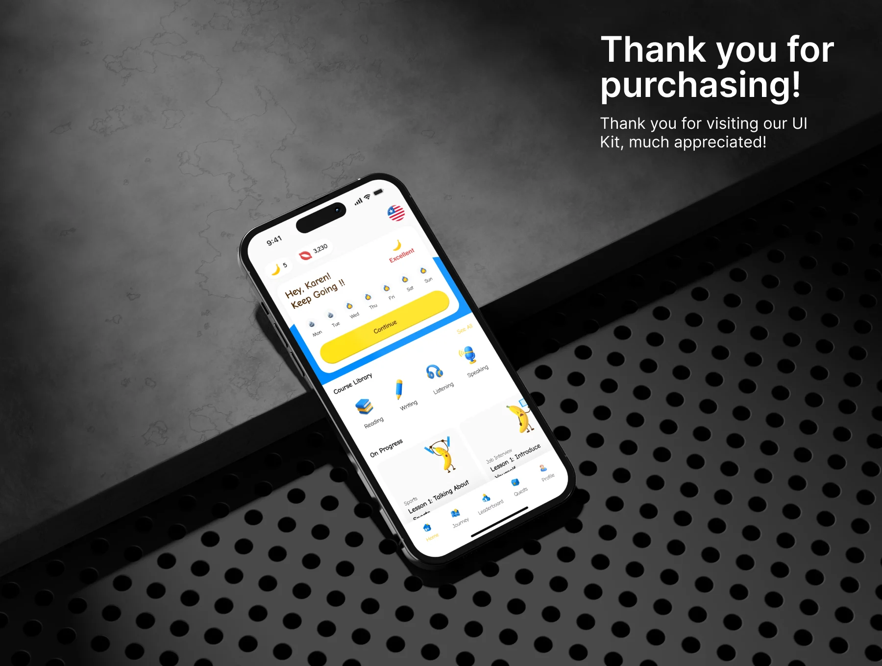 Banano - Language Learning App UI Kit 8