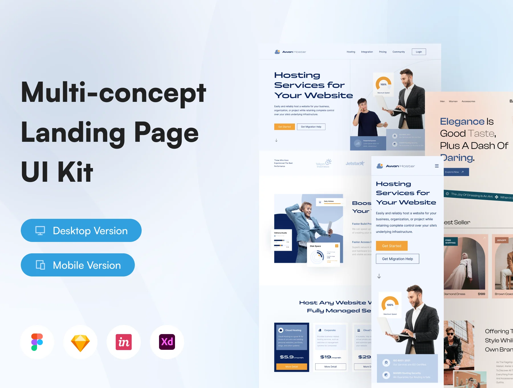BandLan - Landing Page UI KIT