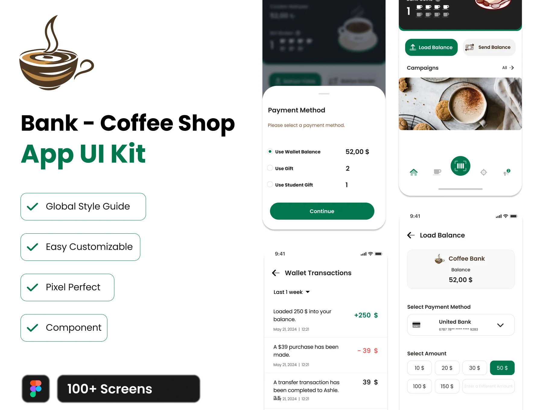 Bank - Coffee Shop App UI Kit 2