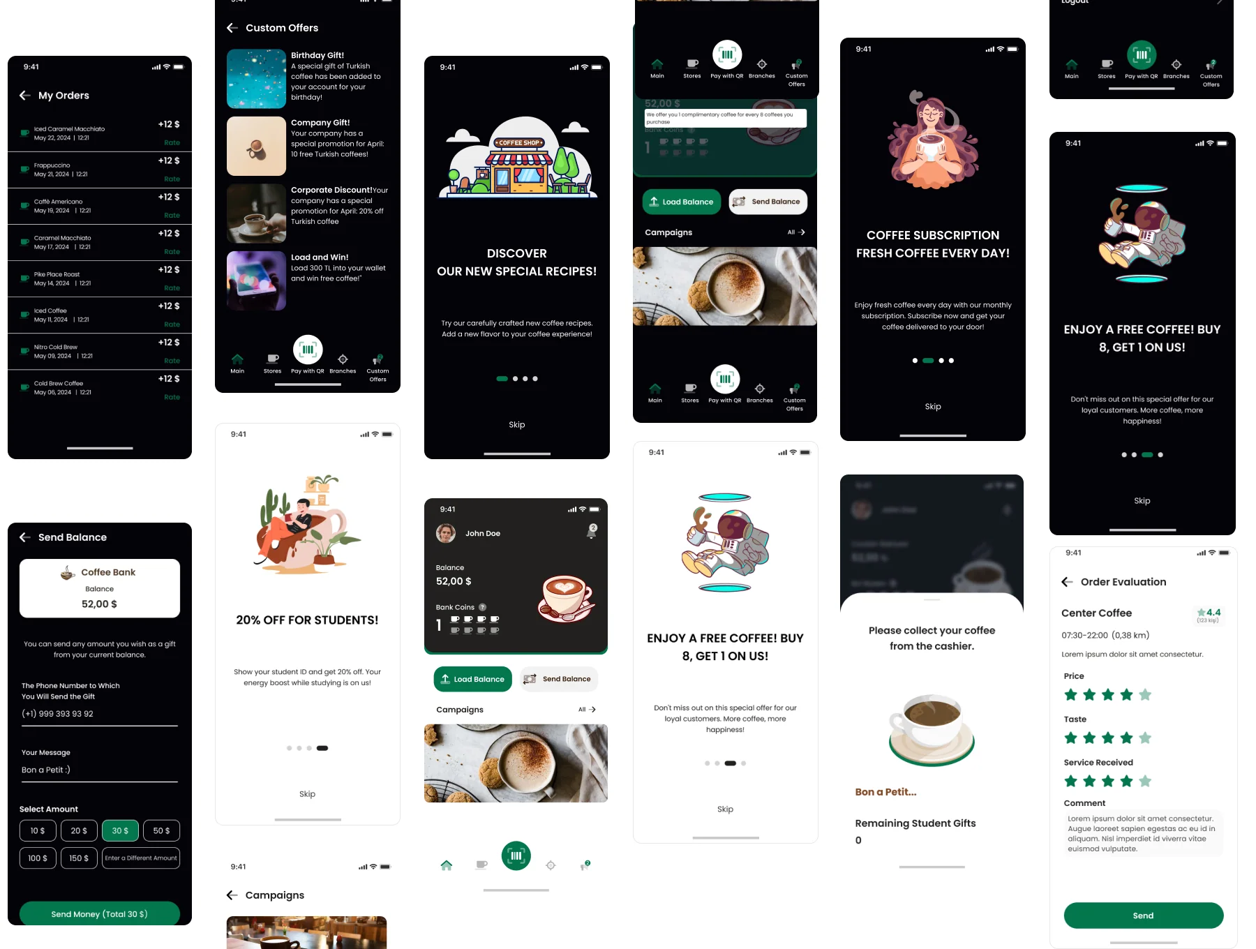 Bank - Coffee Shop App UI Kit 3
