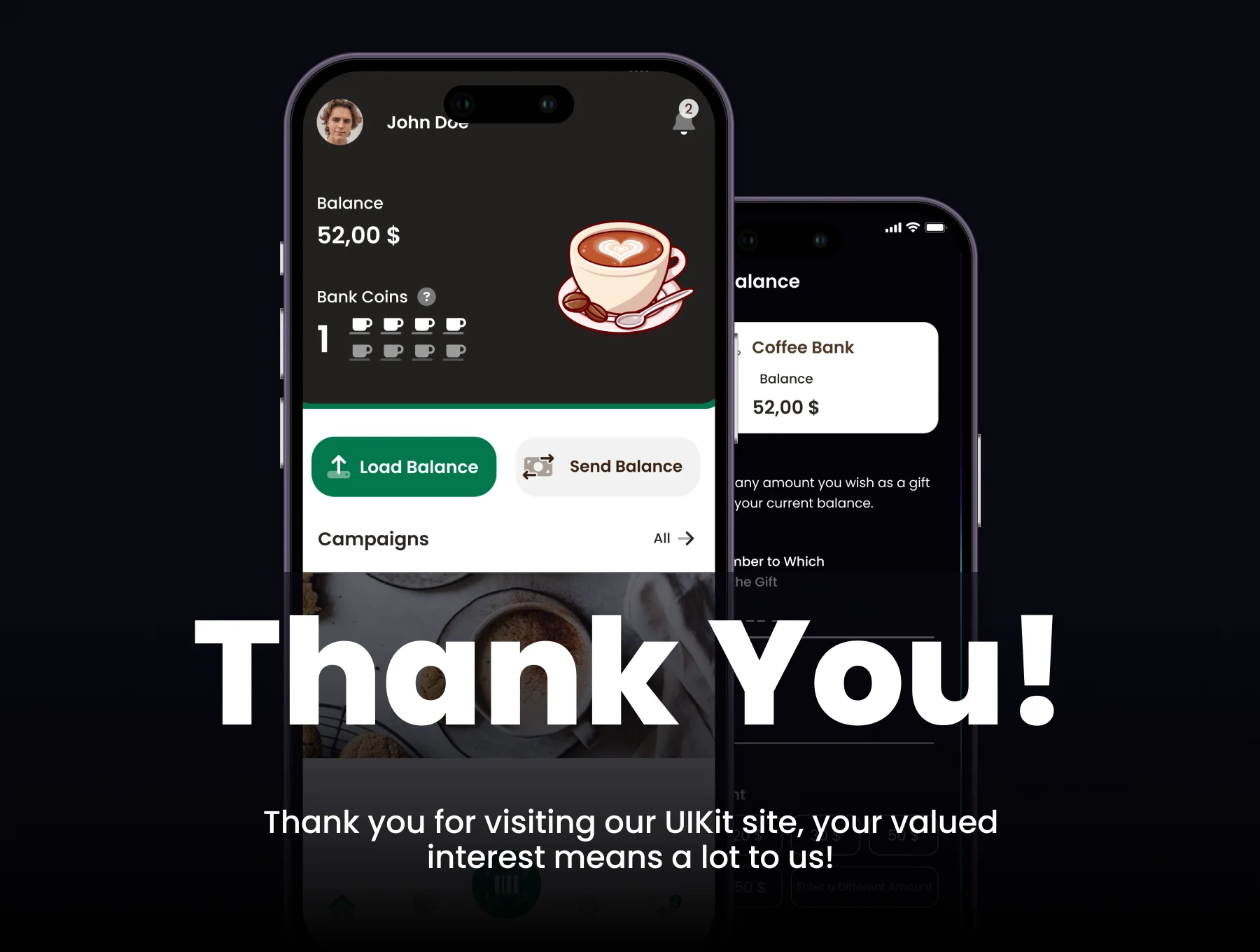 Bank - Coffee Shop App UI Kit 6