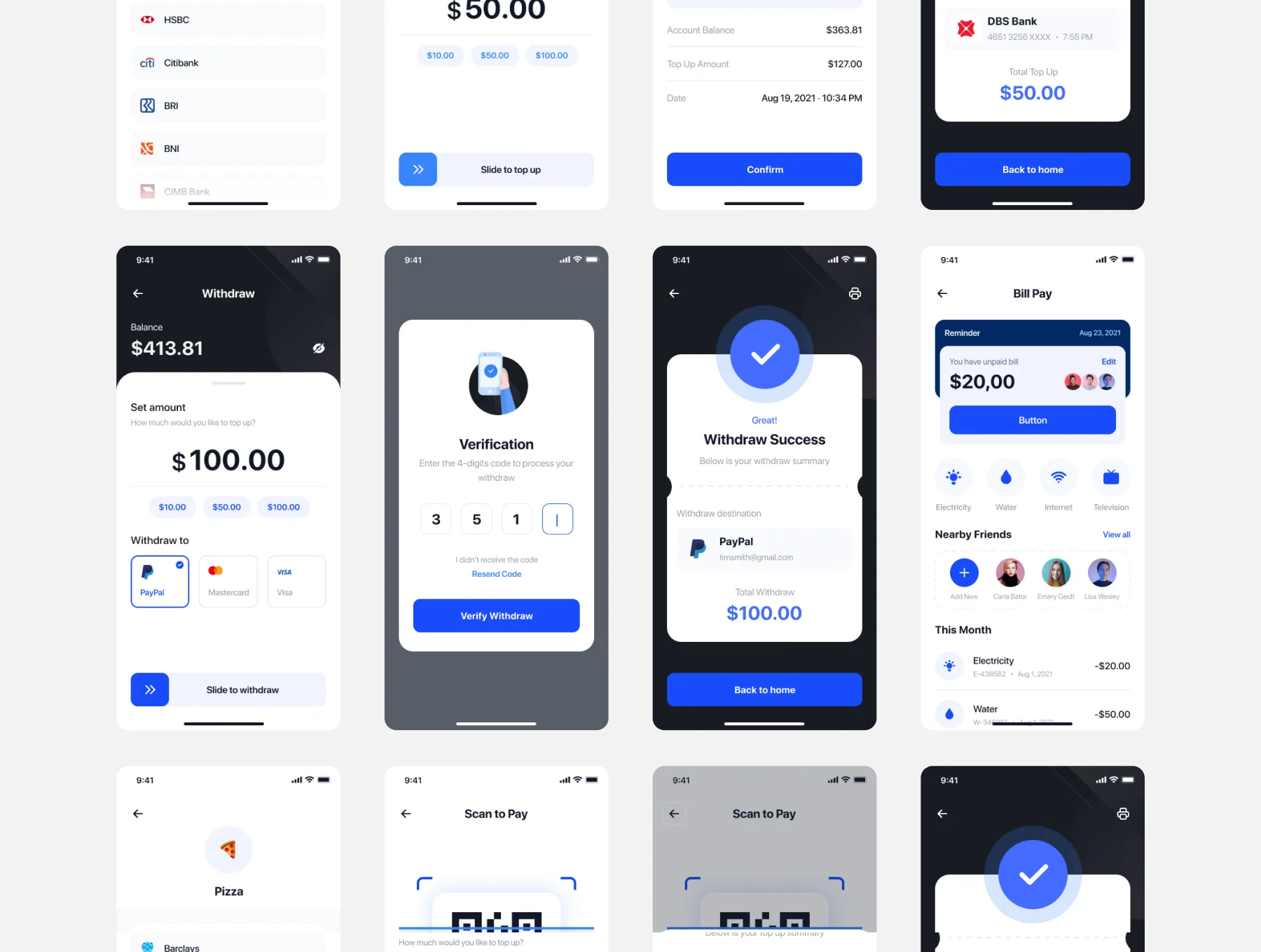 Bankgo - E Wallet App UI Kit 8