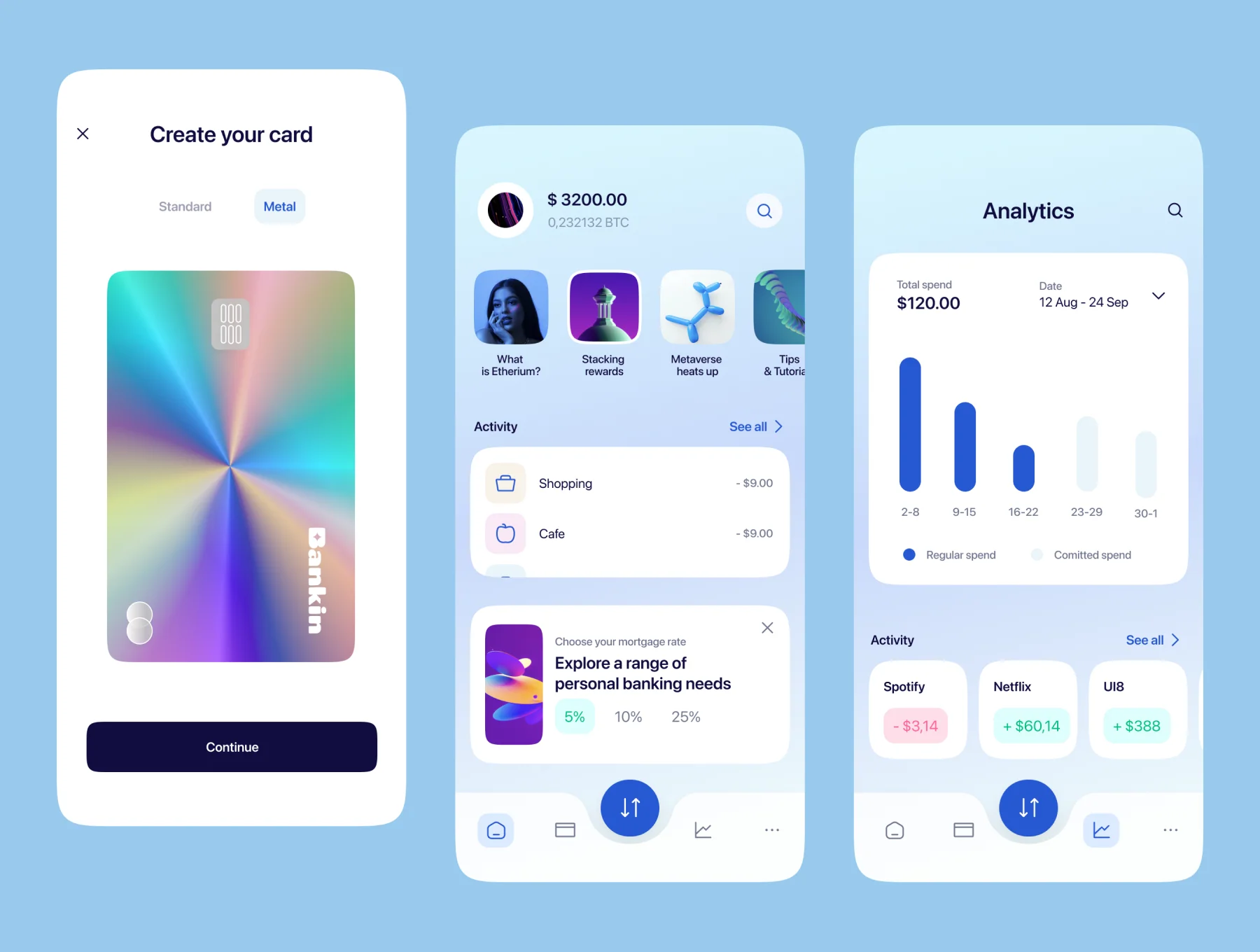 Bankin UI Kit - money, budget, finance tracker 3