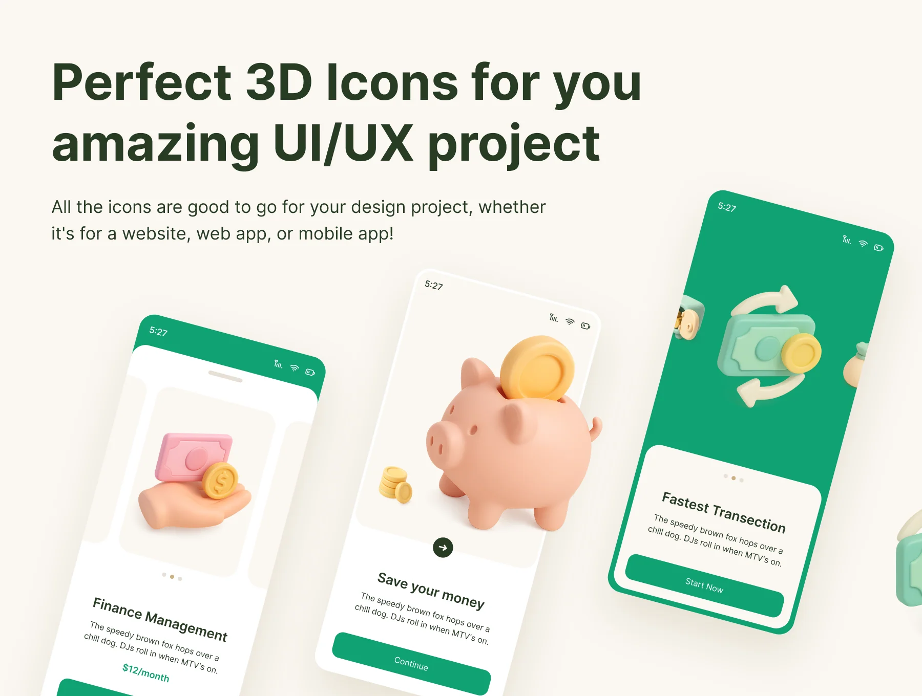 Banking 3D Icon Set 5