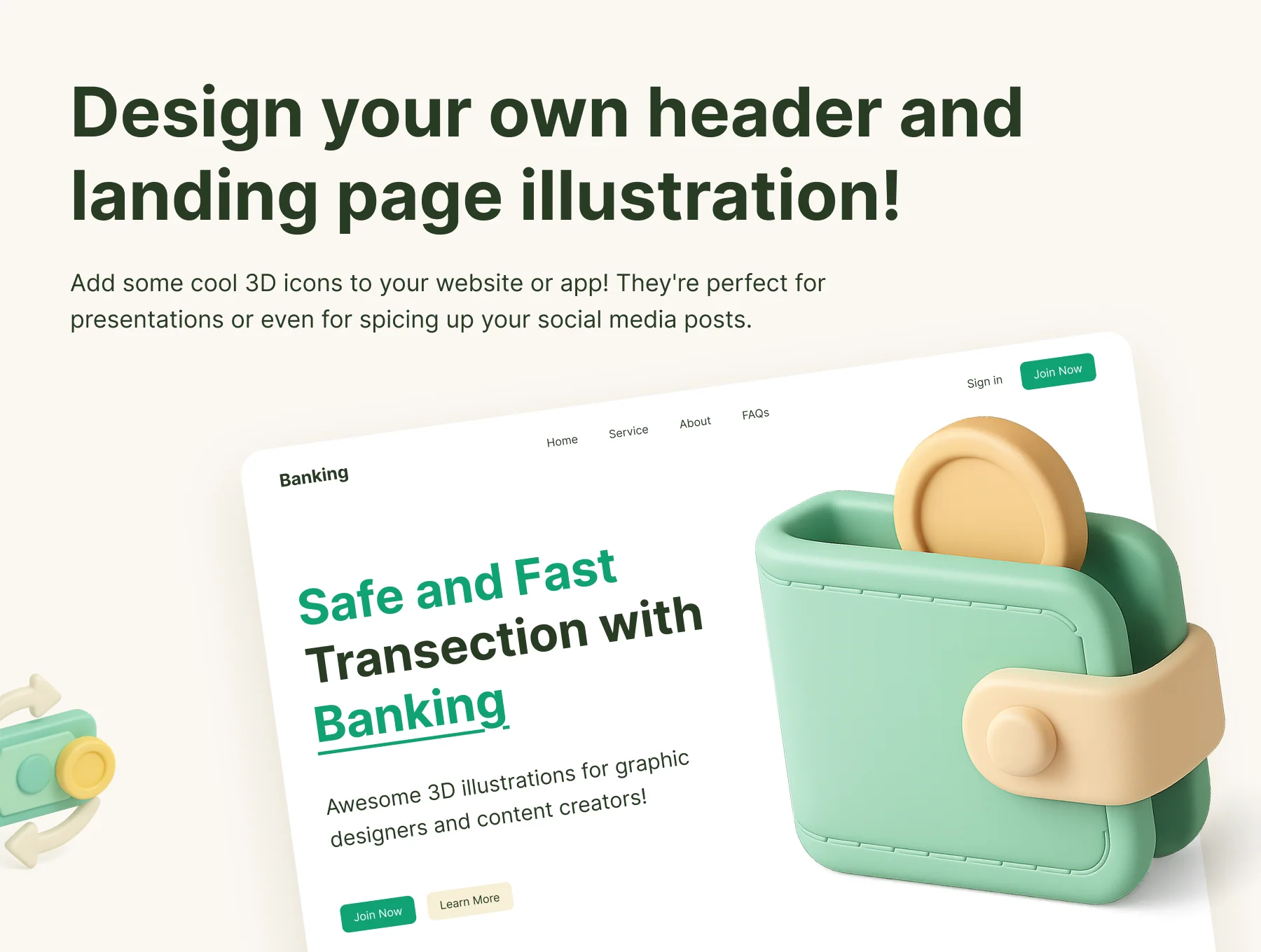Banking 3D Icon Set 6