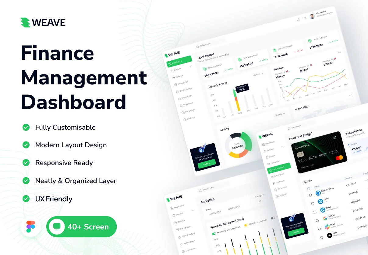 Banking Management Dashboard UI Kit