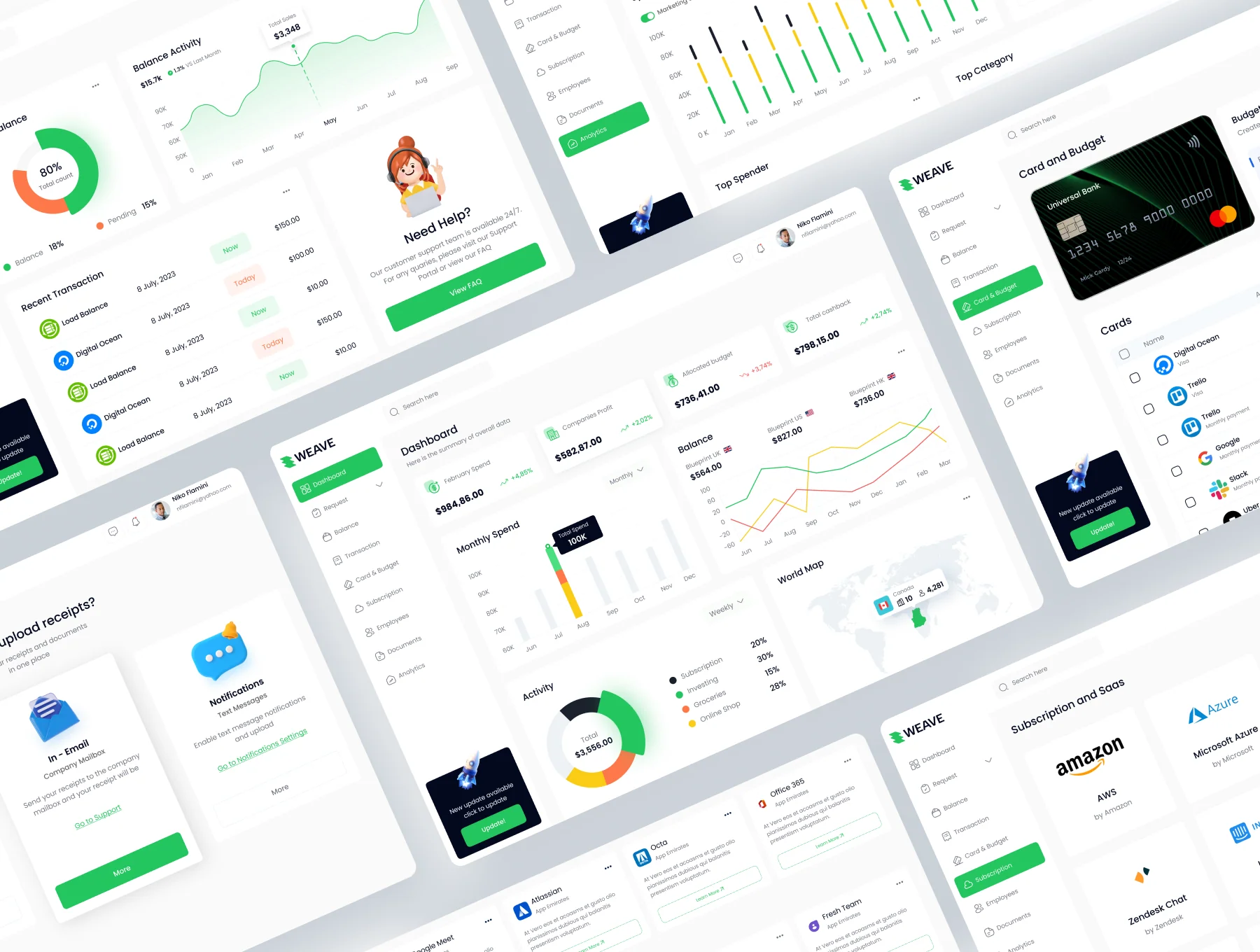 Banking Management Dashboard UI Kit 4