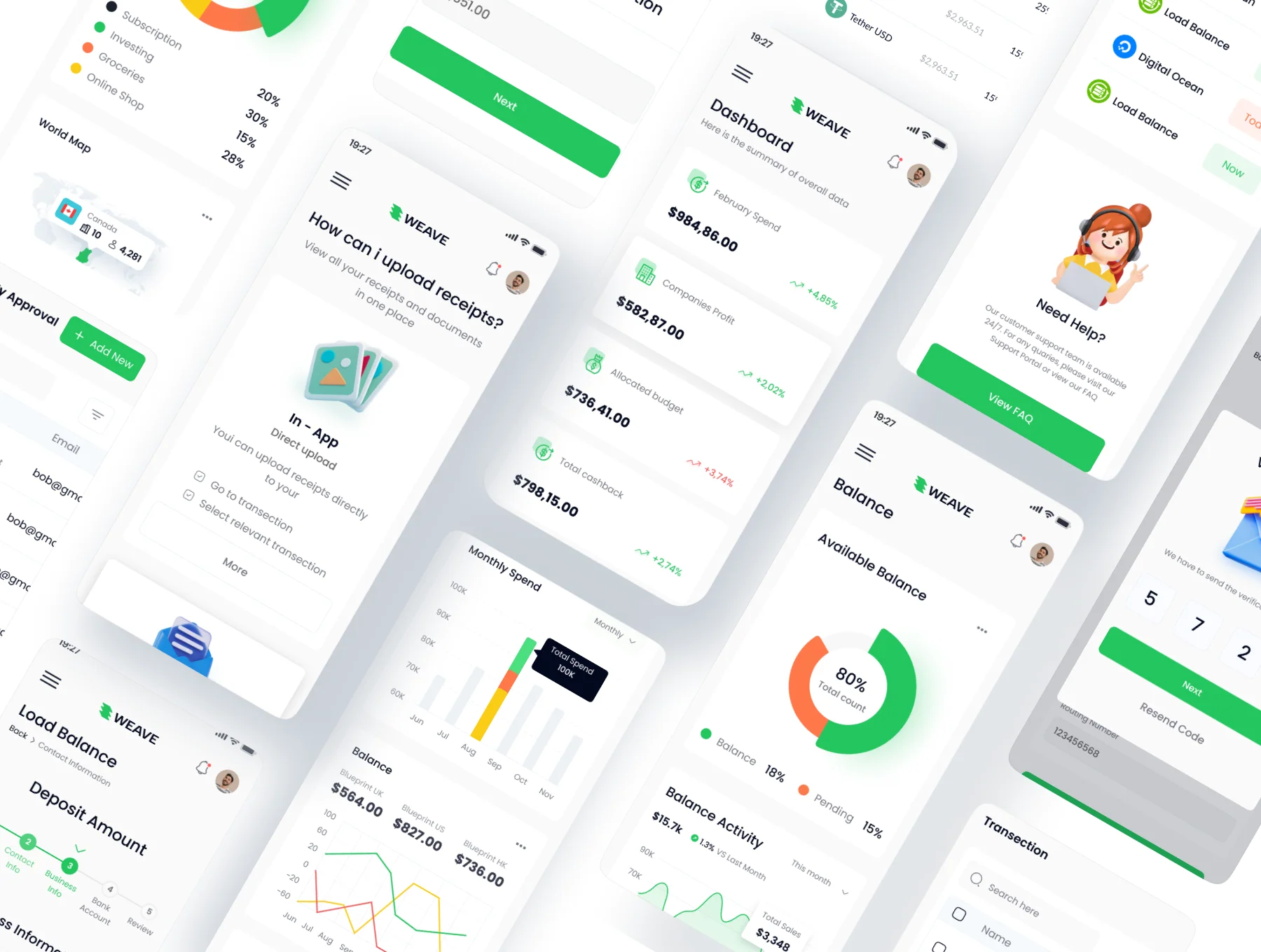 Banking Management Dashboard UI Kit 5
