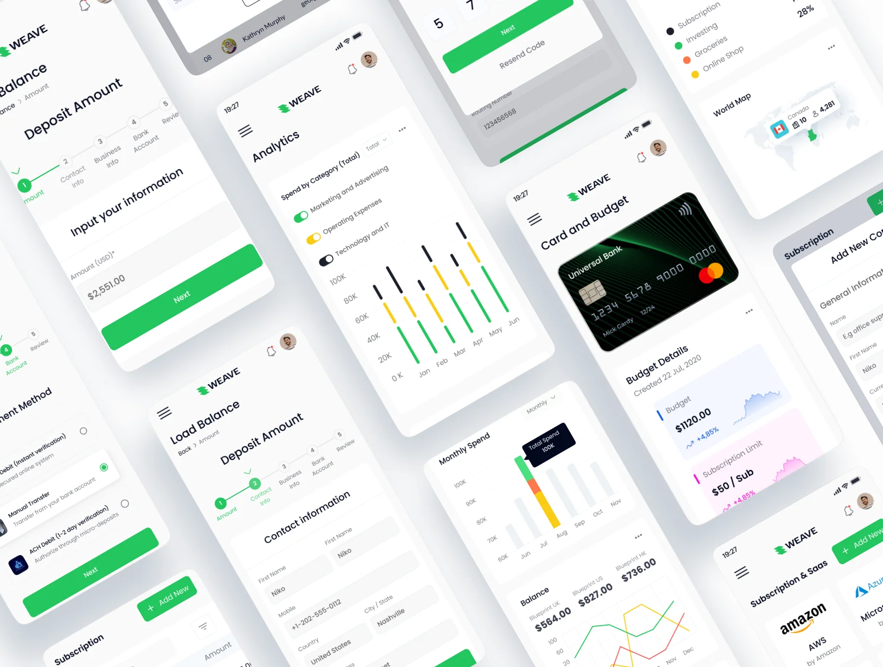 Banking Management Dashboard UI Kit 6