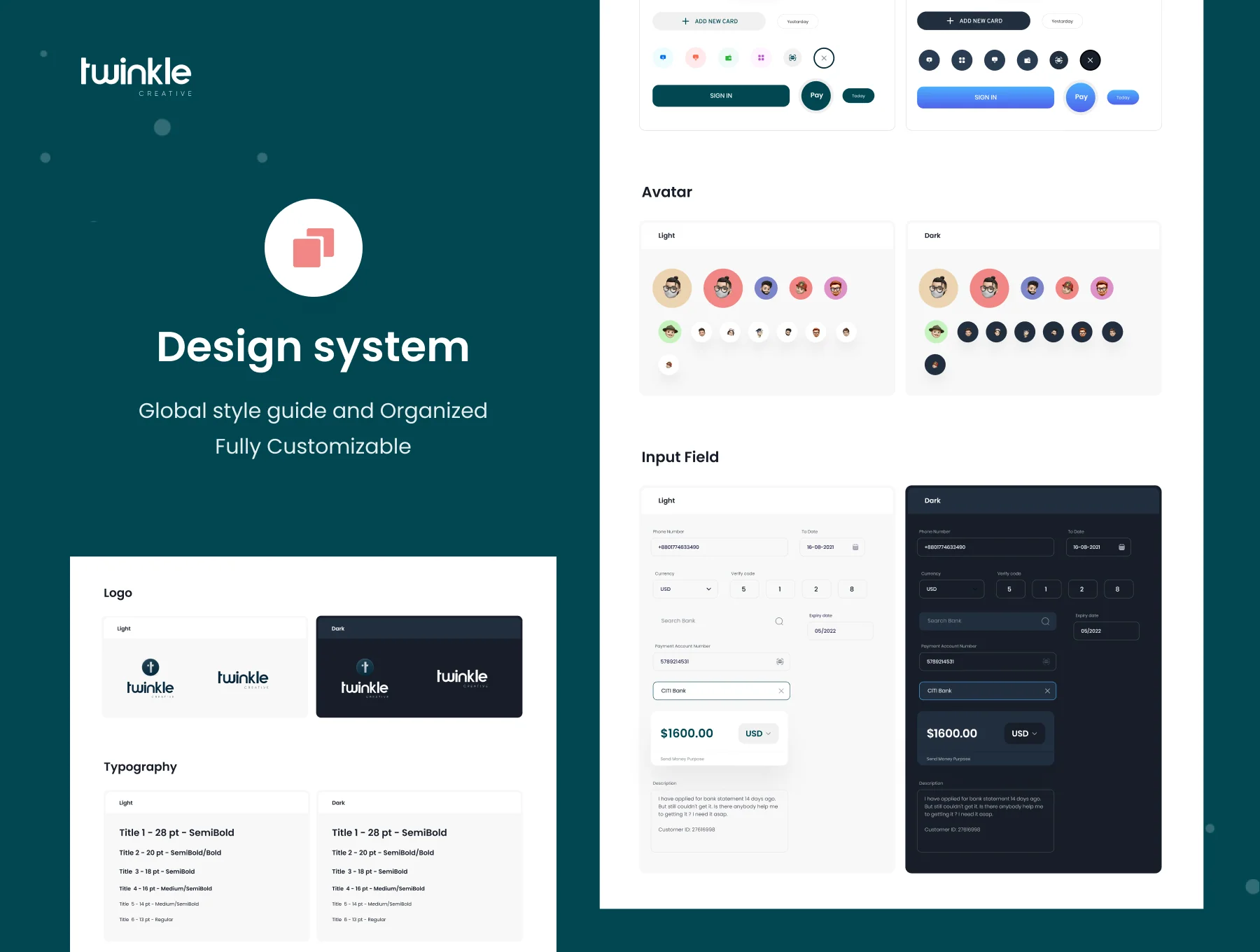 FinTech Mobile App UI KIT 3