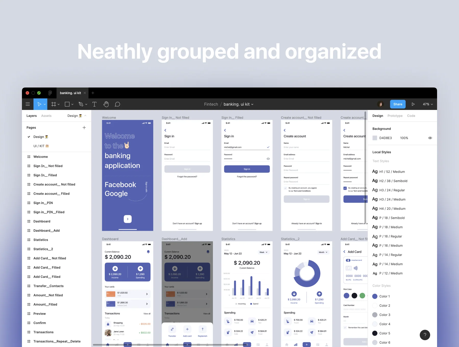 Banking. ui kit 5