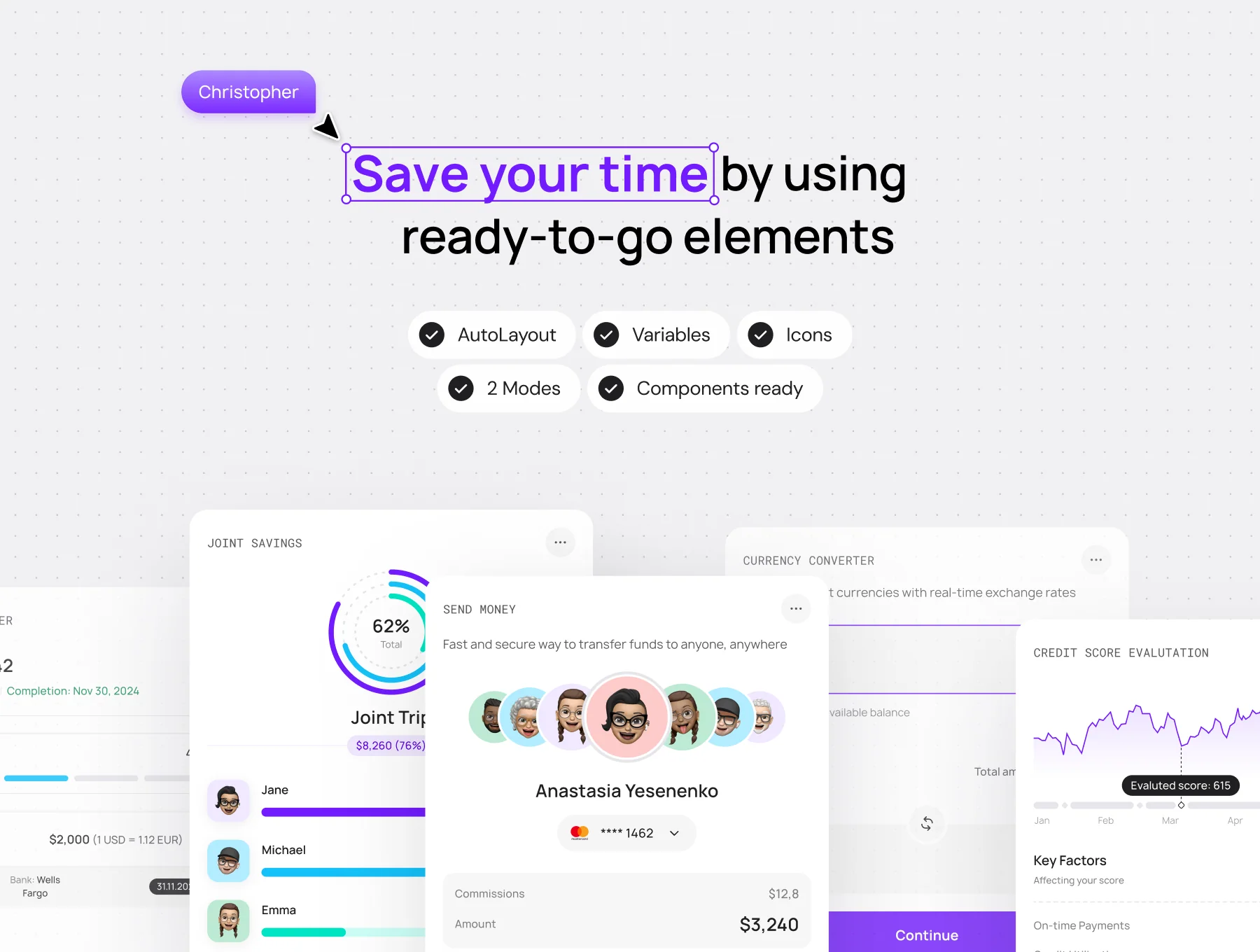 Banking Widget UI System 2