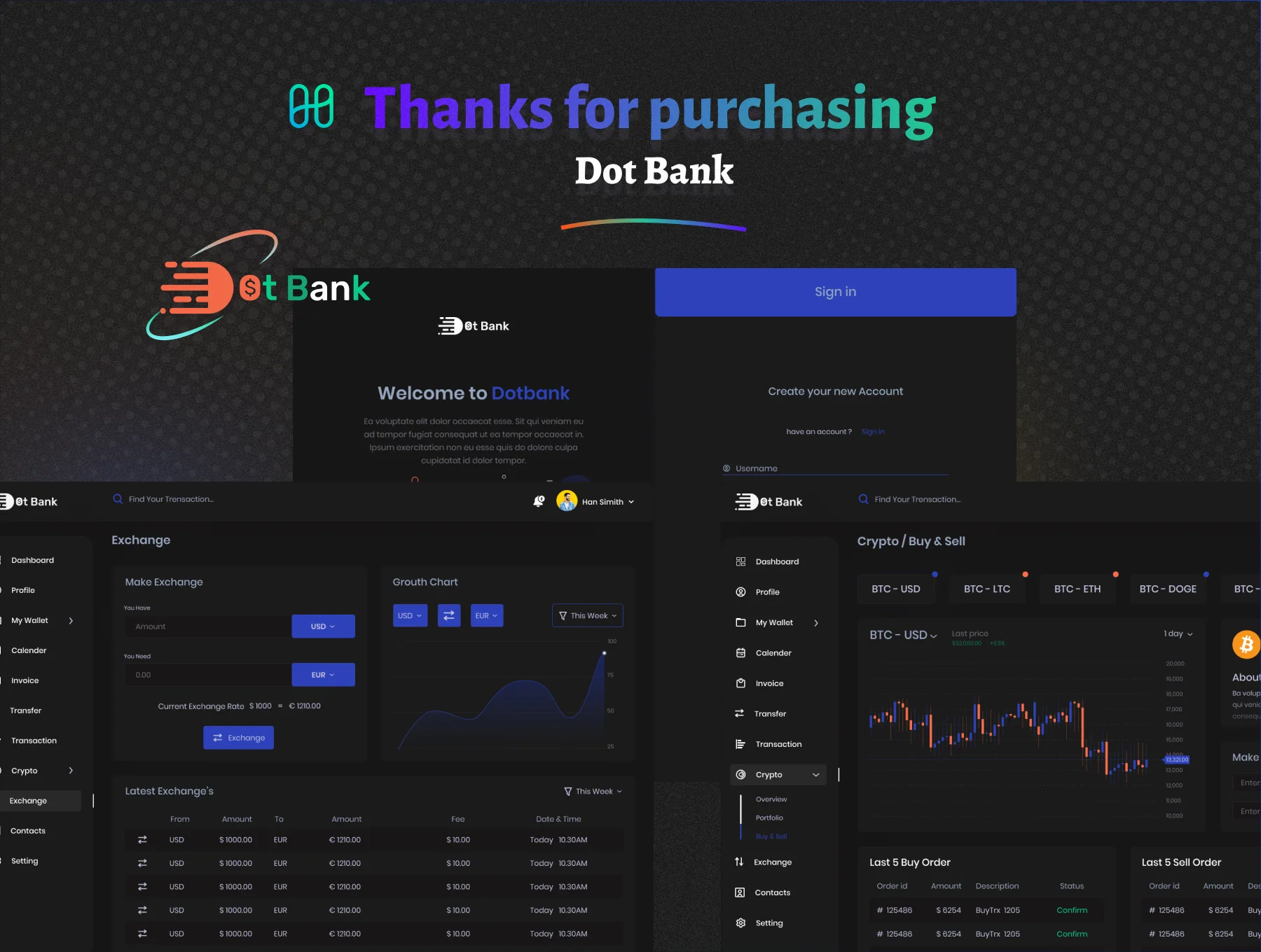 DOT Bank - Banking And Finance Dashboard 6