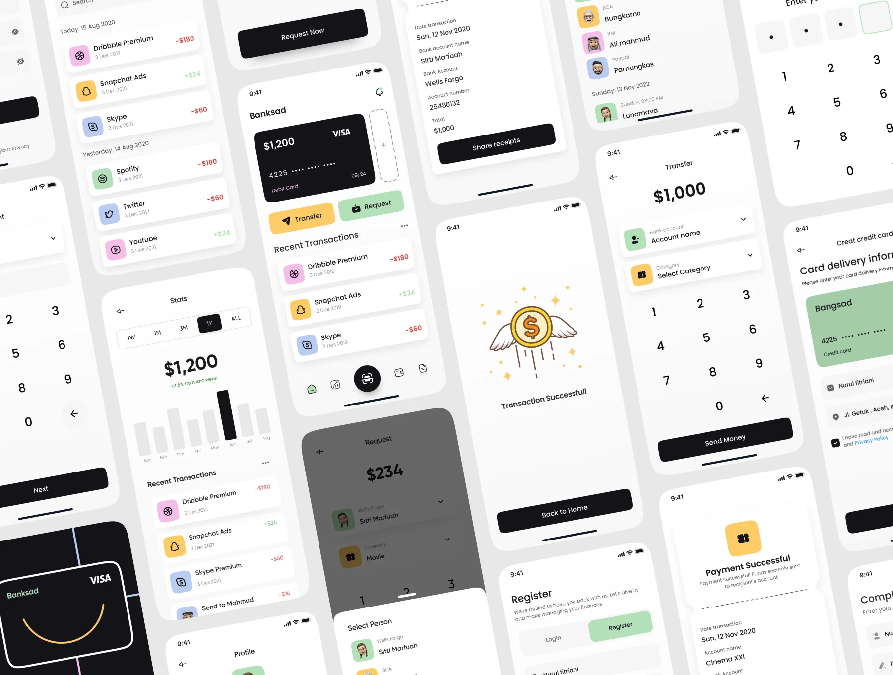 Banksad - Finance Mobile App UI Kit 7