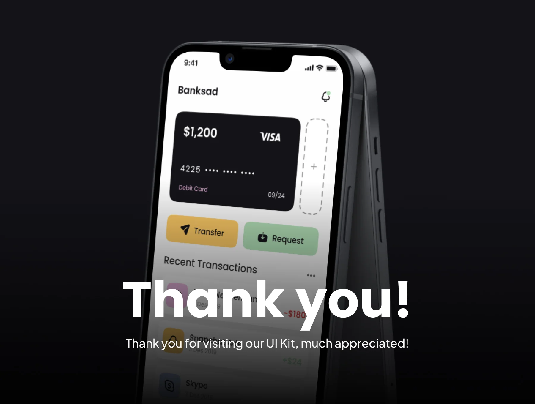 Banksad - Finance Mobile App UI Kit 8