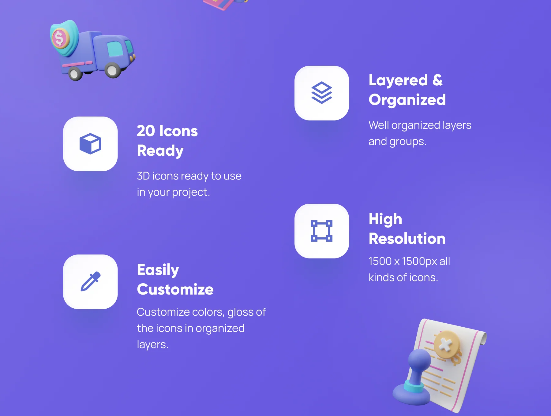 Banky - Banking 3D Icon Set 3