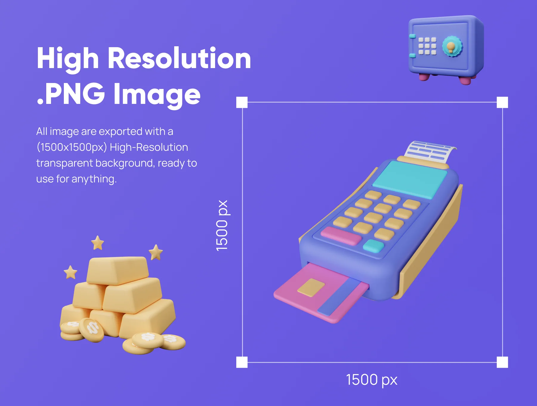 Banky - Banking 3D Icon Set 4