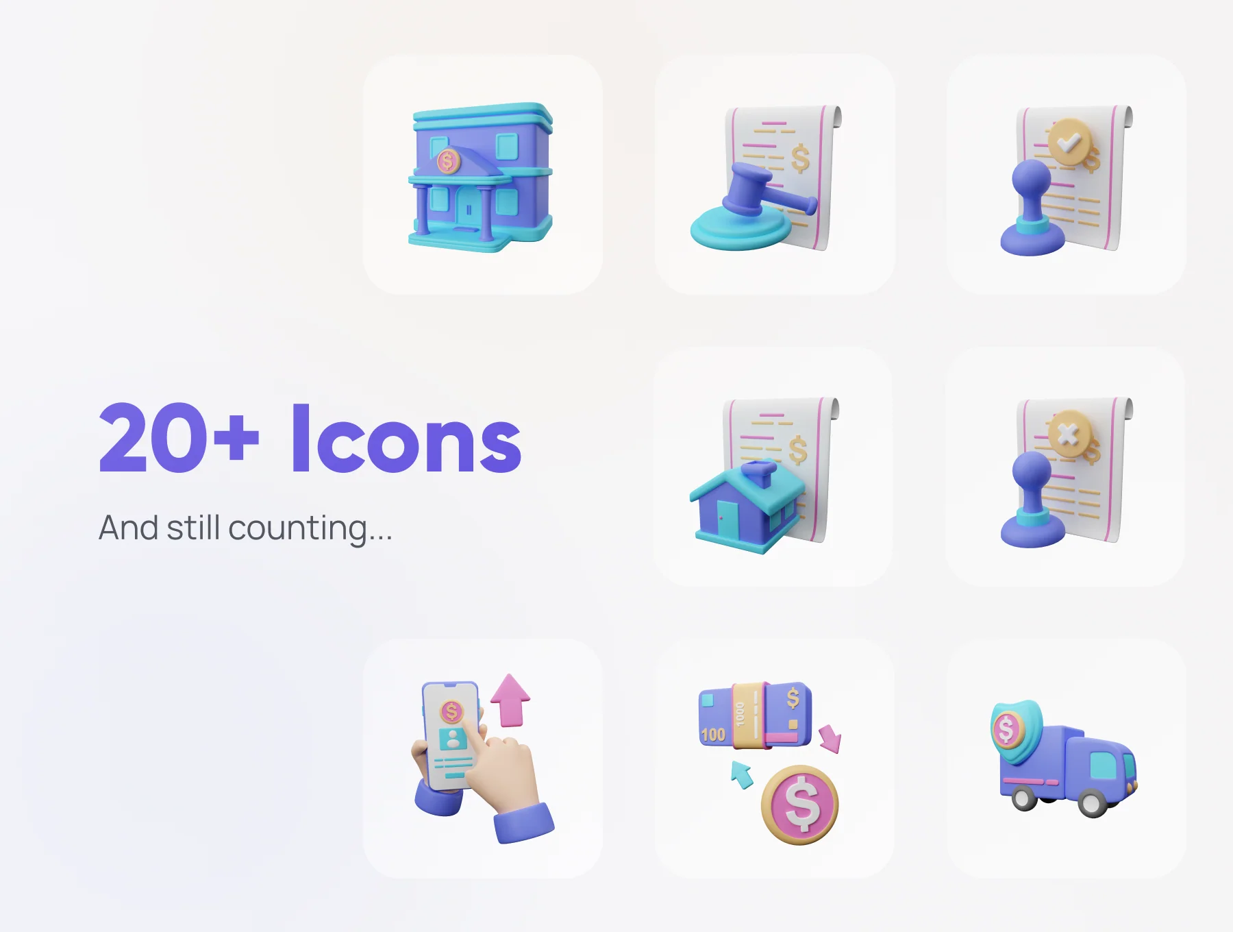 Banky - Banking 3D Icon Set 7