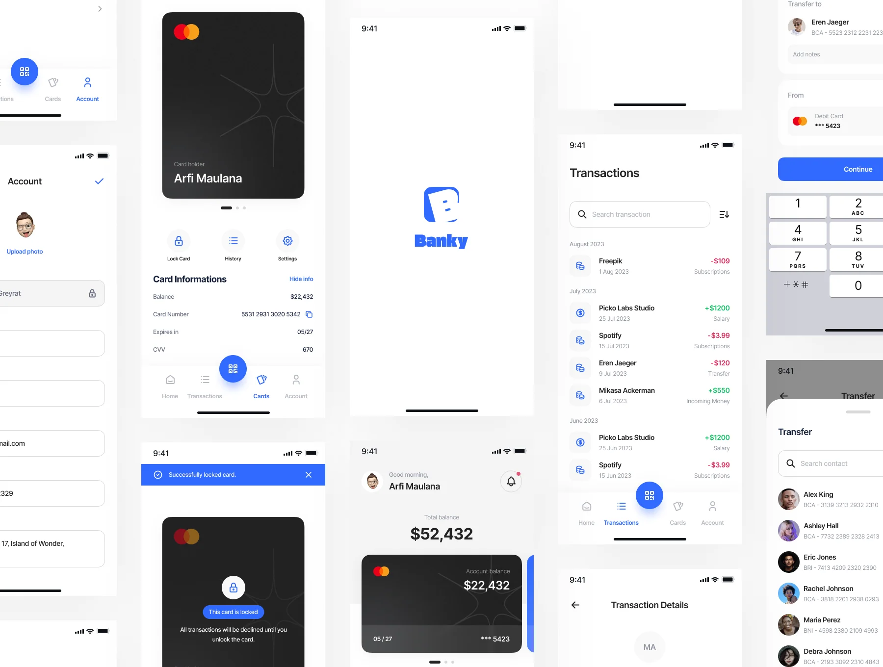 Banking Mobile Apps UI Kit - Banky 5