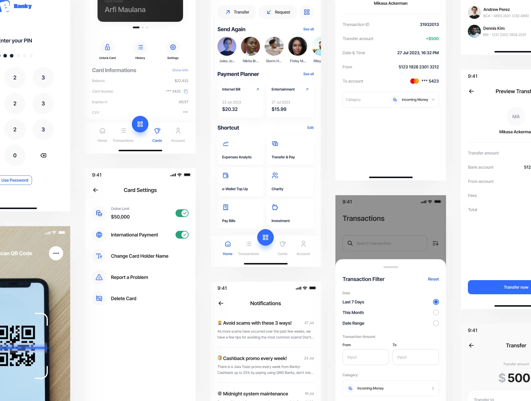 Banking Mobile Apps UI Kit - Banky 6